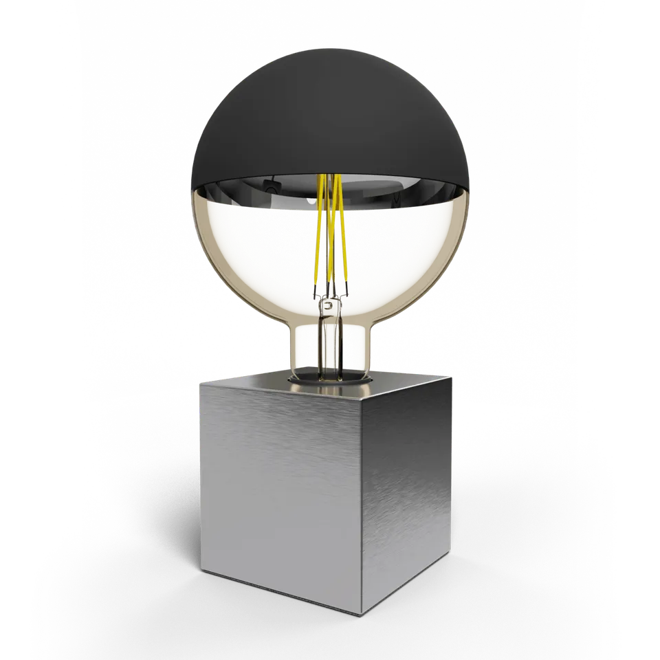 calex-lampe-de-table-square-e27-argent-e-sans-ampoule image 1