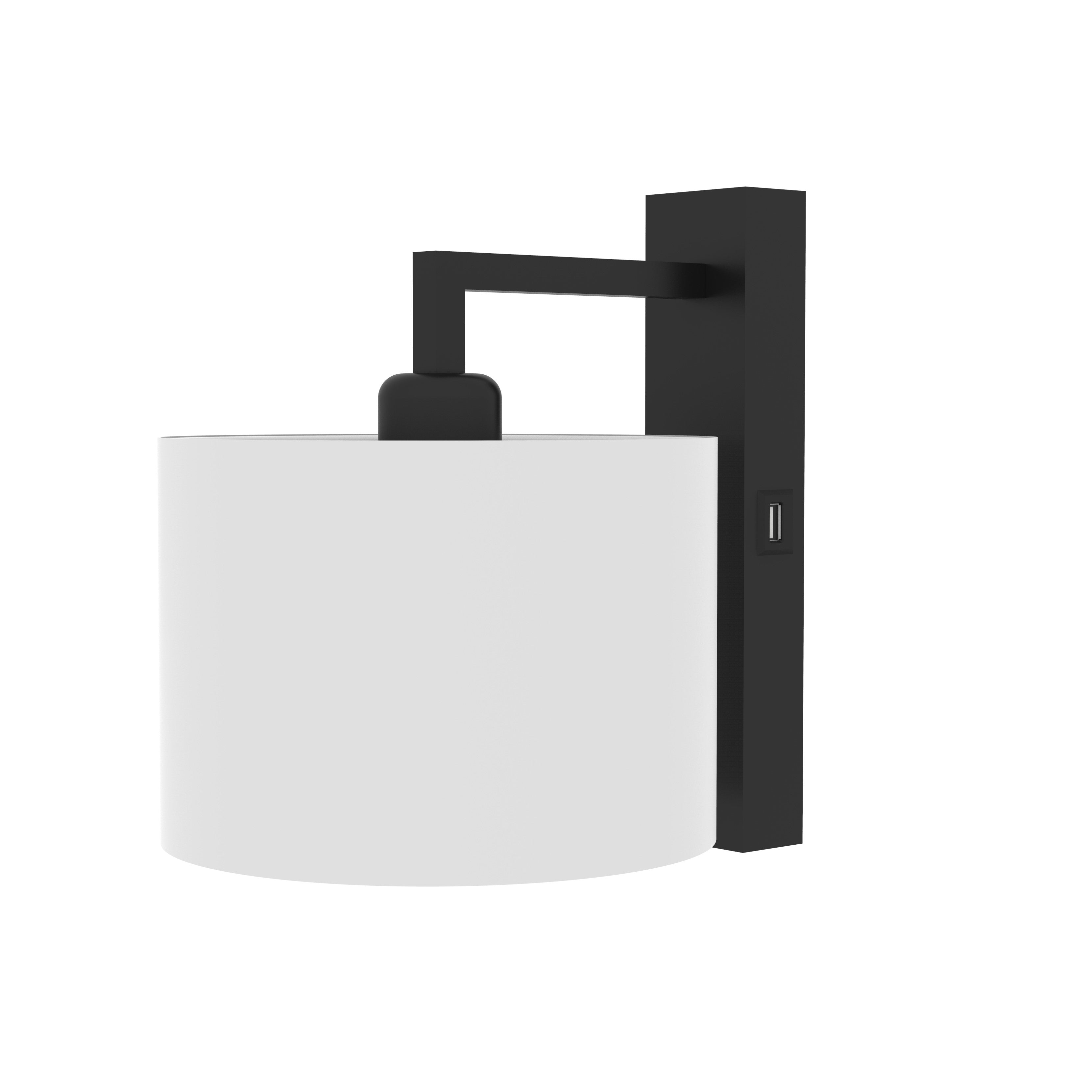 aluminor-rollo-applique-murale-blanche-usb-gris-noir image 3