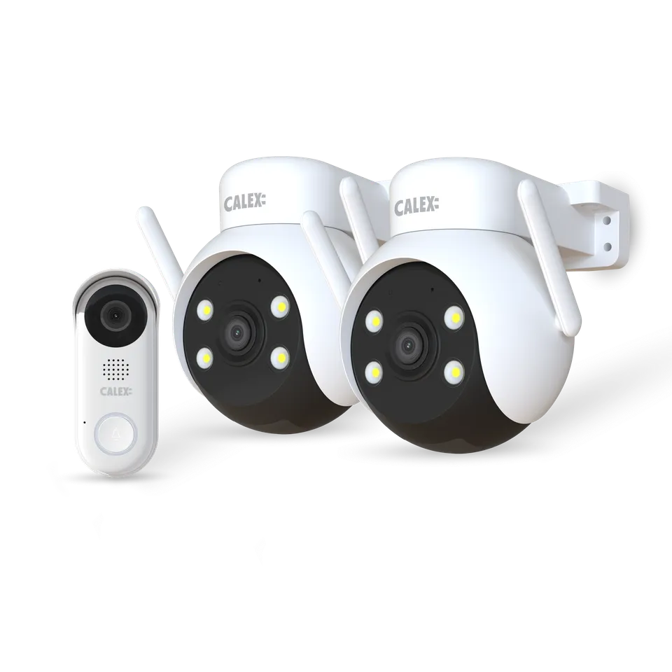calex-smart-security-outdoor-set-2-cam-ras-ptz-sonnette-2k image 1