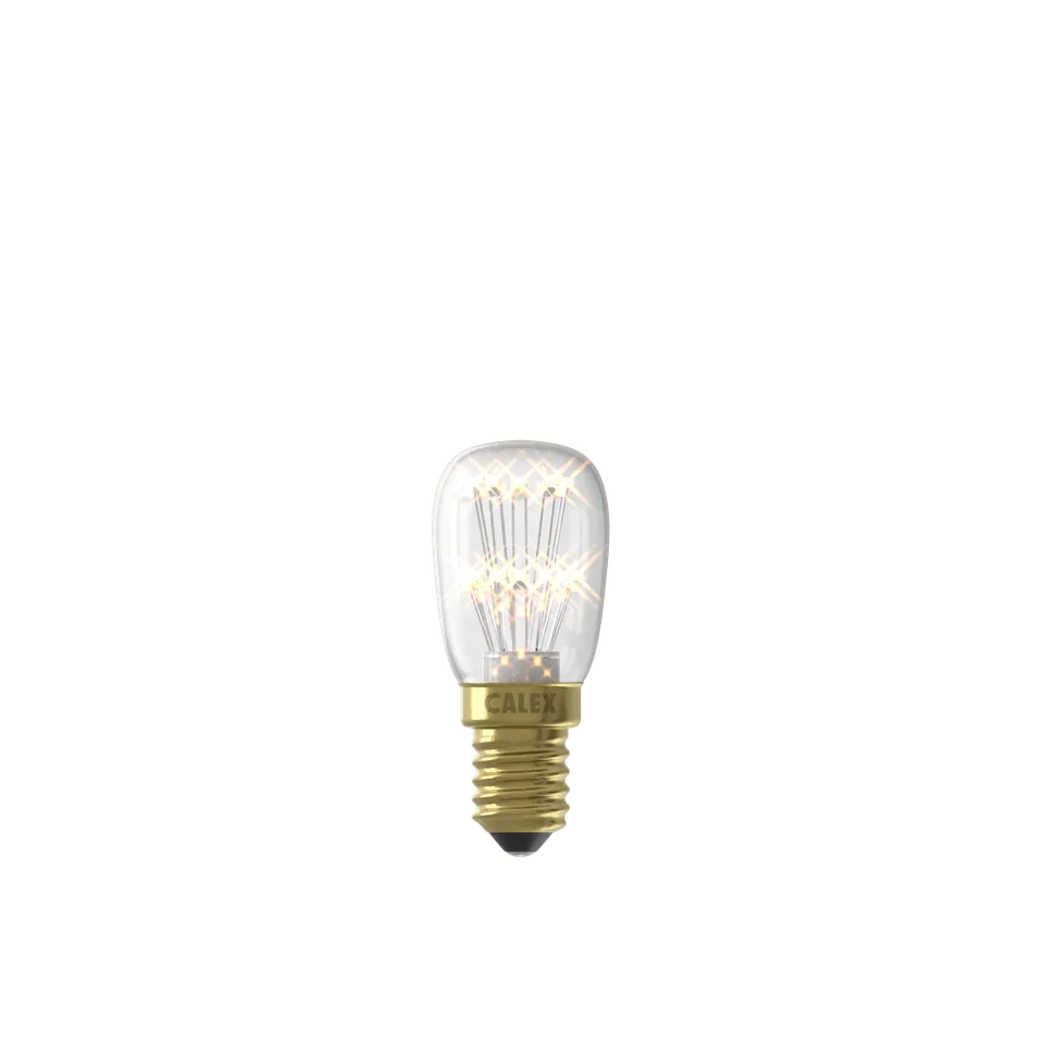 calex-pearl-lampe-led-e14-t26-transparente-1w-1800k image 1
