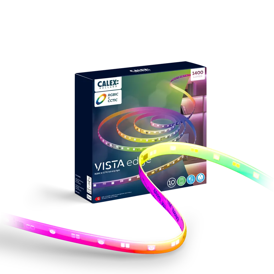 calex-bande-led-vista-10m-rgbcctic-avec-t-l-commande image 1
