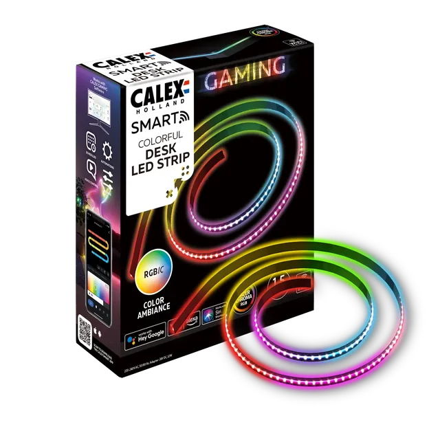 calex-smart-bande-led-de-bureau-150-cm-rgbic image 1