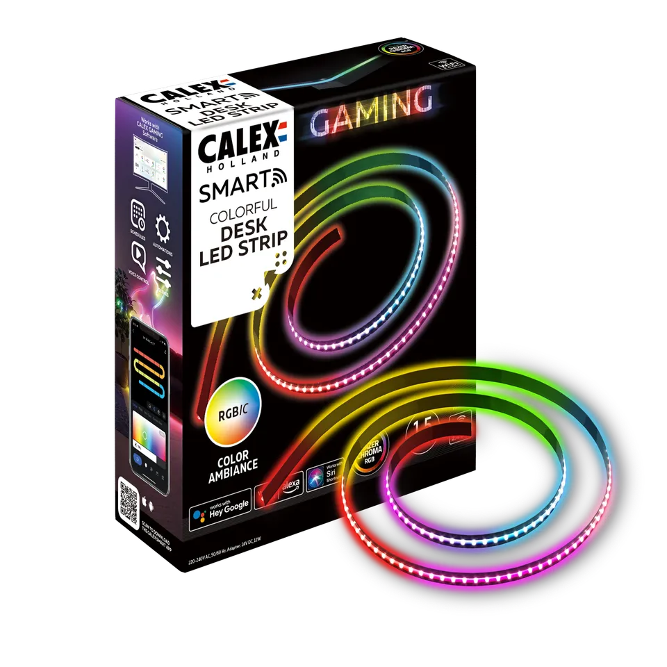 calex-smart-bande-led-de-bureau-150-cm-rgbic image 1