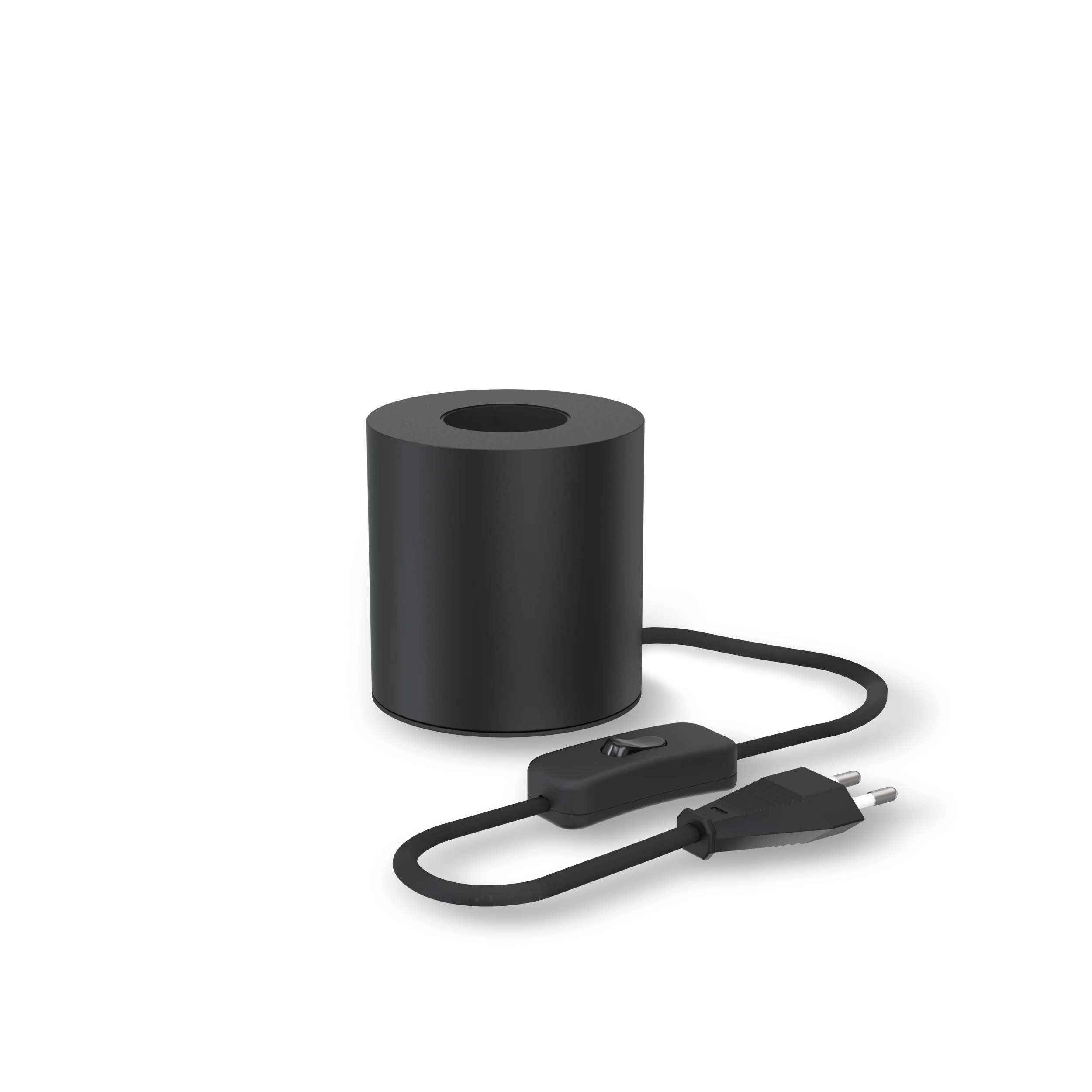 calex-lampe-de-table-ronde-e27-noire image 1