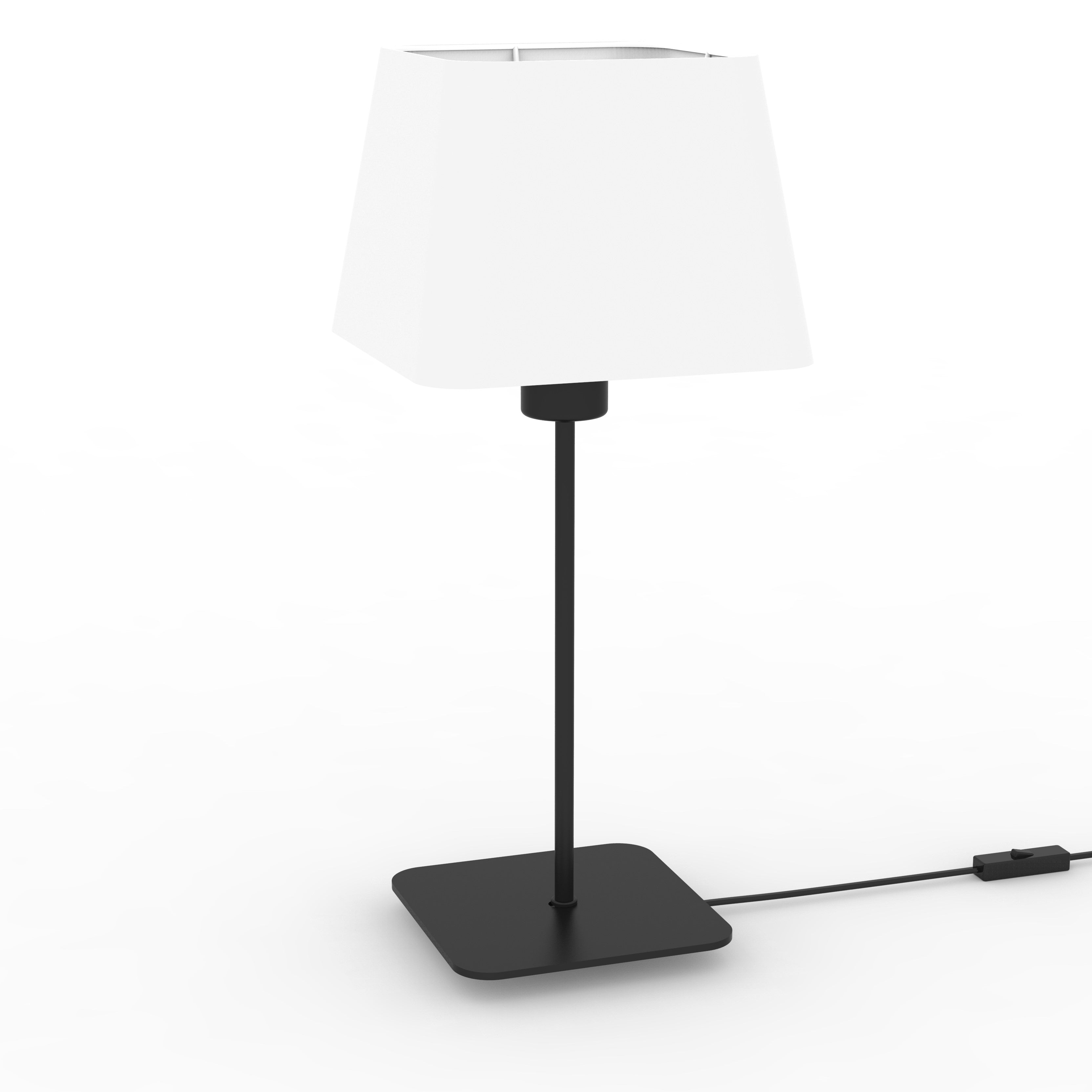 aluminor-caro-lt-lampe-poser-carr-e-tissu-noir-ou-blanc image 4