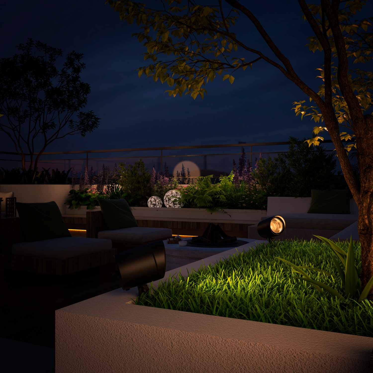 calex-spot-de-jardin-led-imola-noir-2700k image 2