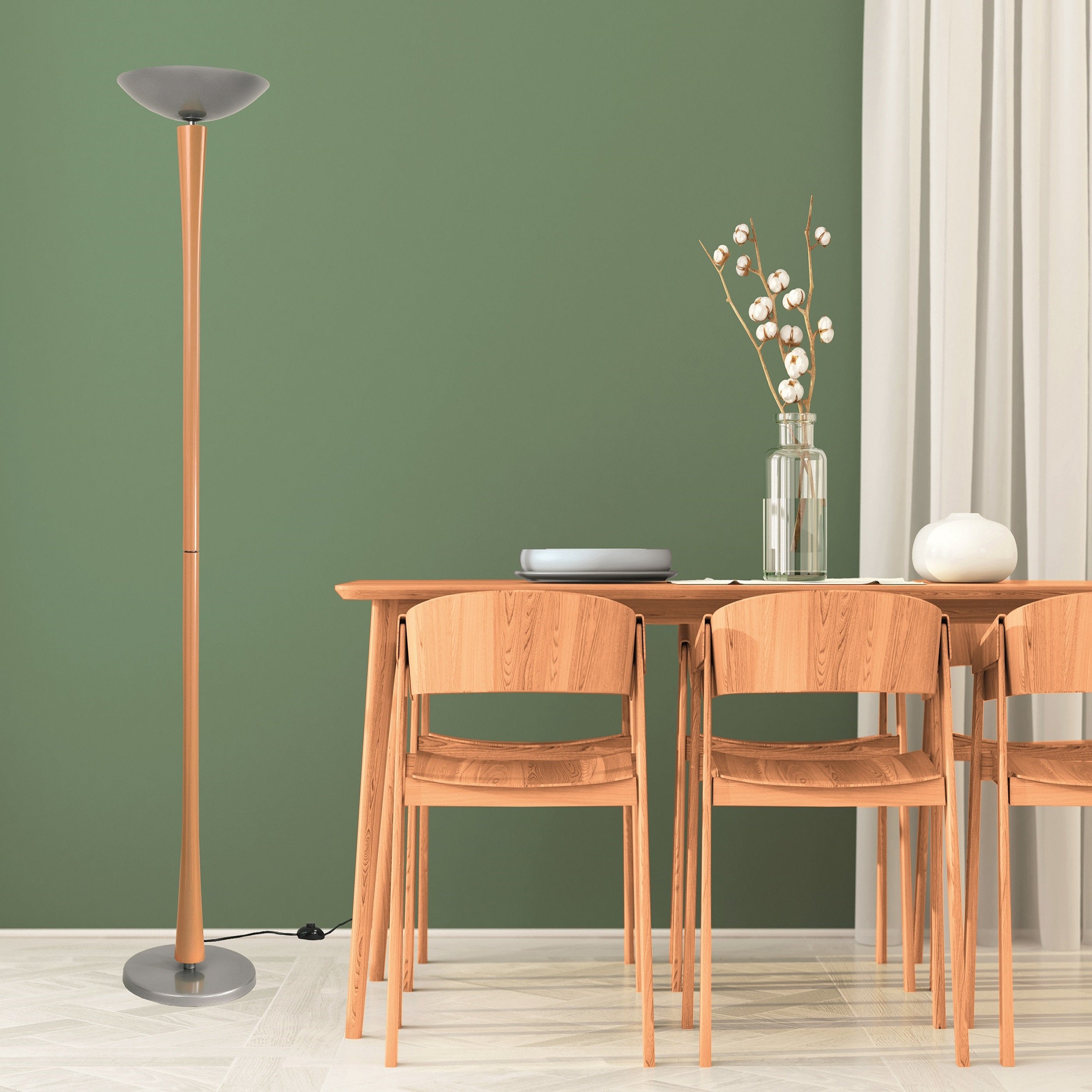 aluminor-eden-led-lampadaire-bois-m-tal-3600-lumens image 2