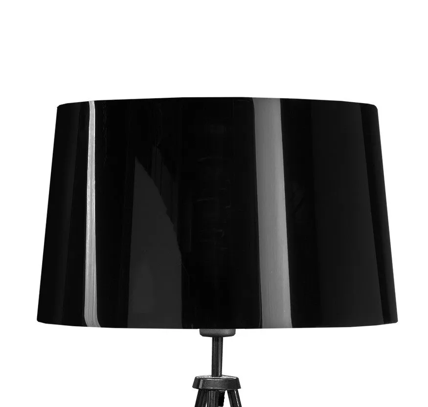 aluminor-abat-jour-tropic-ls-e27-45-cm-noir-blanc-gris-chrom image 1