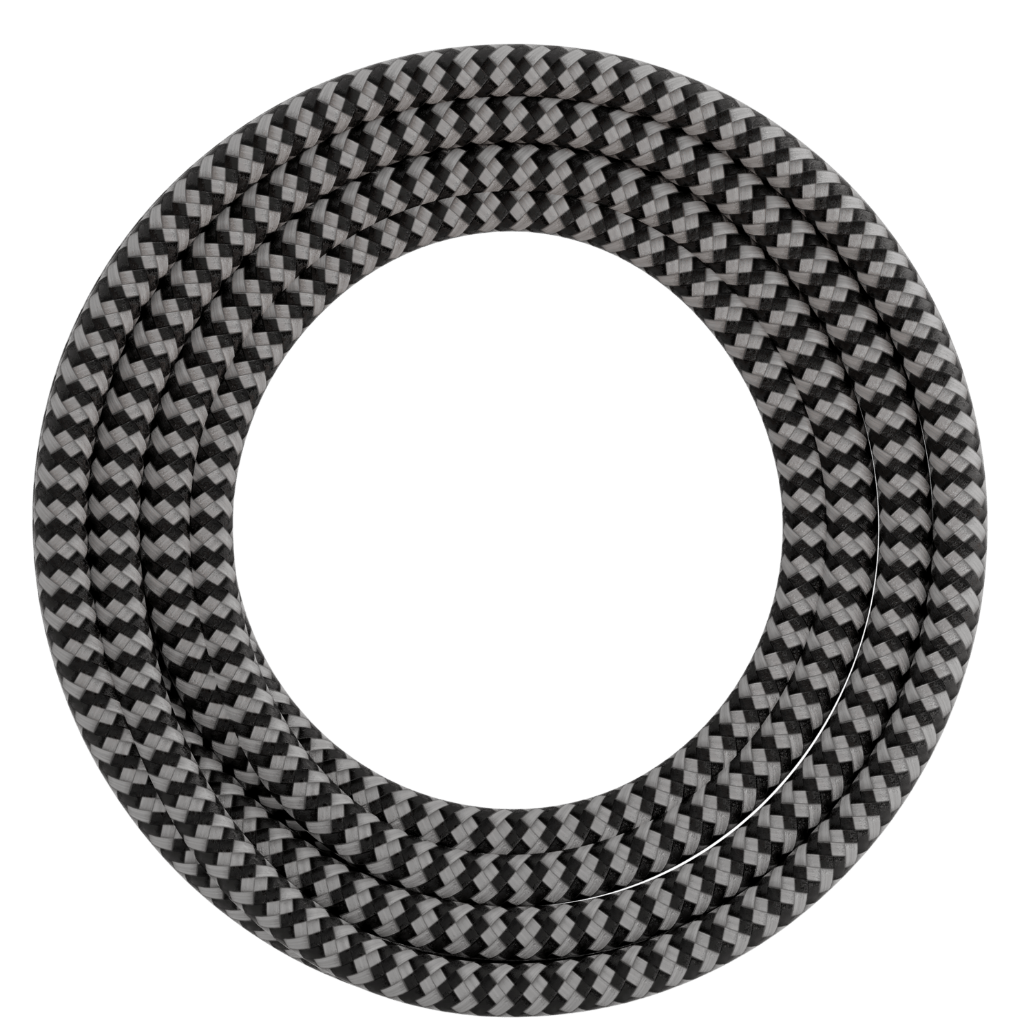 calex-creations-c-ble-textile-1-5-m-noir-blanc image 1