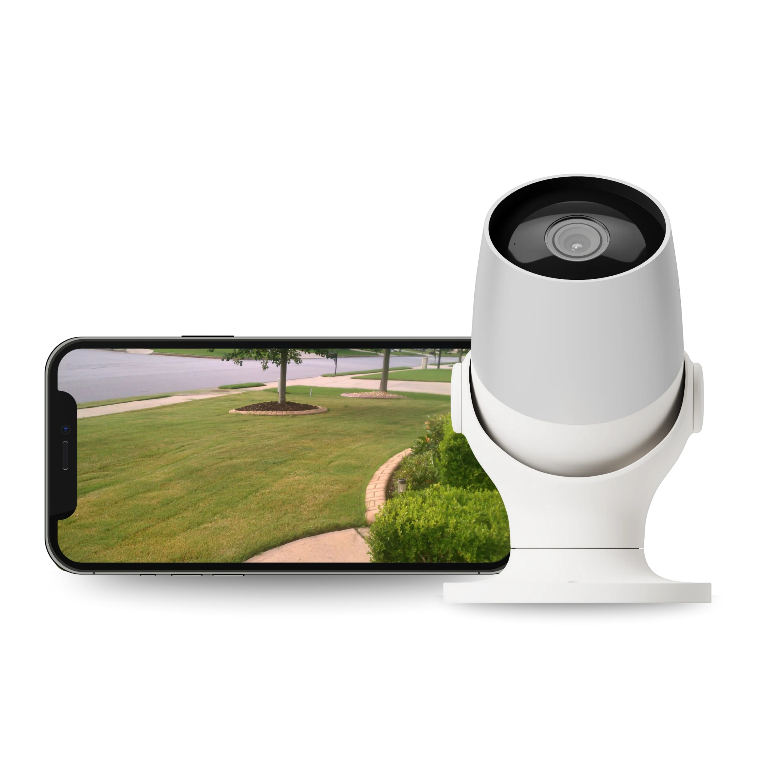 calex-smart-cam-ra-ext-rieure-ip65-projecteur-vid-o-2k-blanc image 1