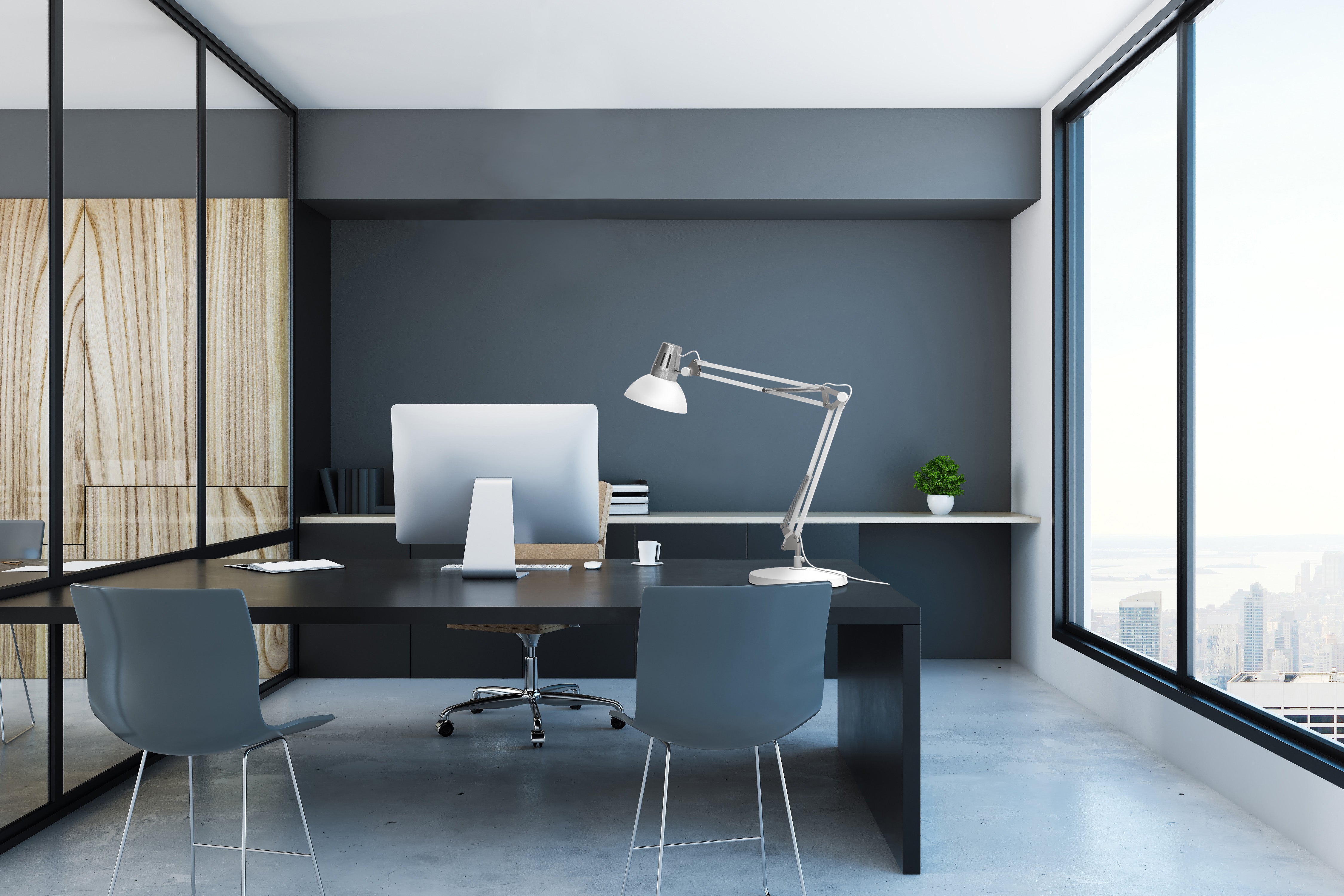 aluminor-calypsa-lampe-de-bureau-architecte-articul-e-noir-blanc image 4
