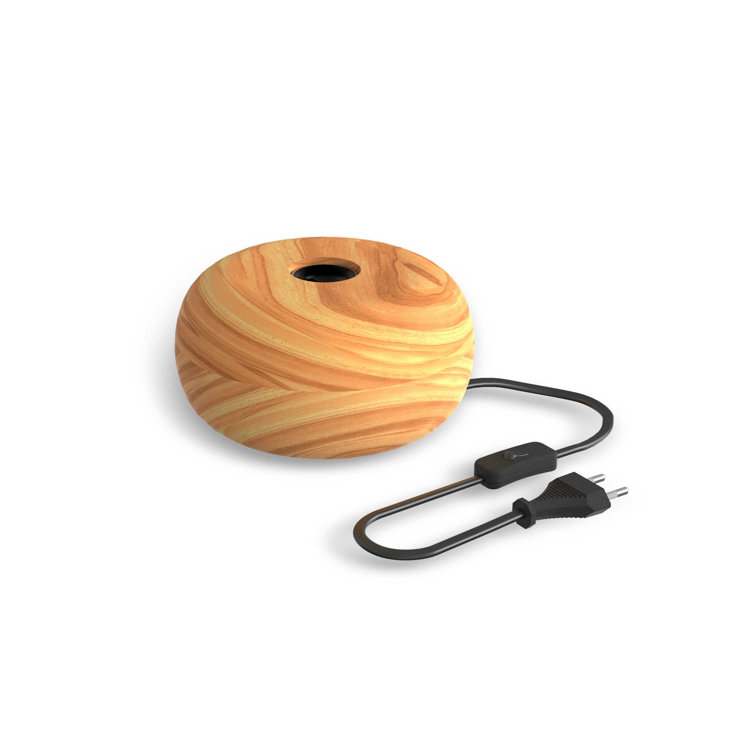 calex-lampe-de-table-ronde-e27-bois-fsc-85-mm image 1