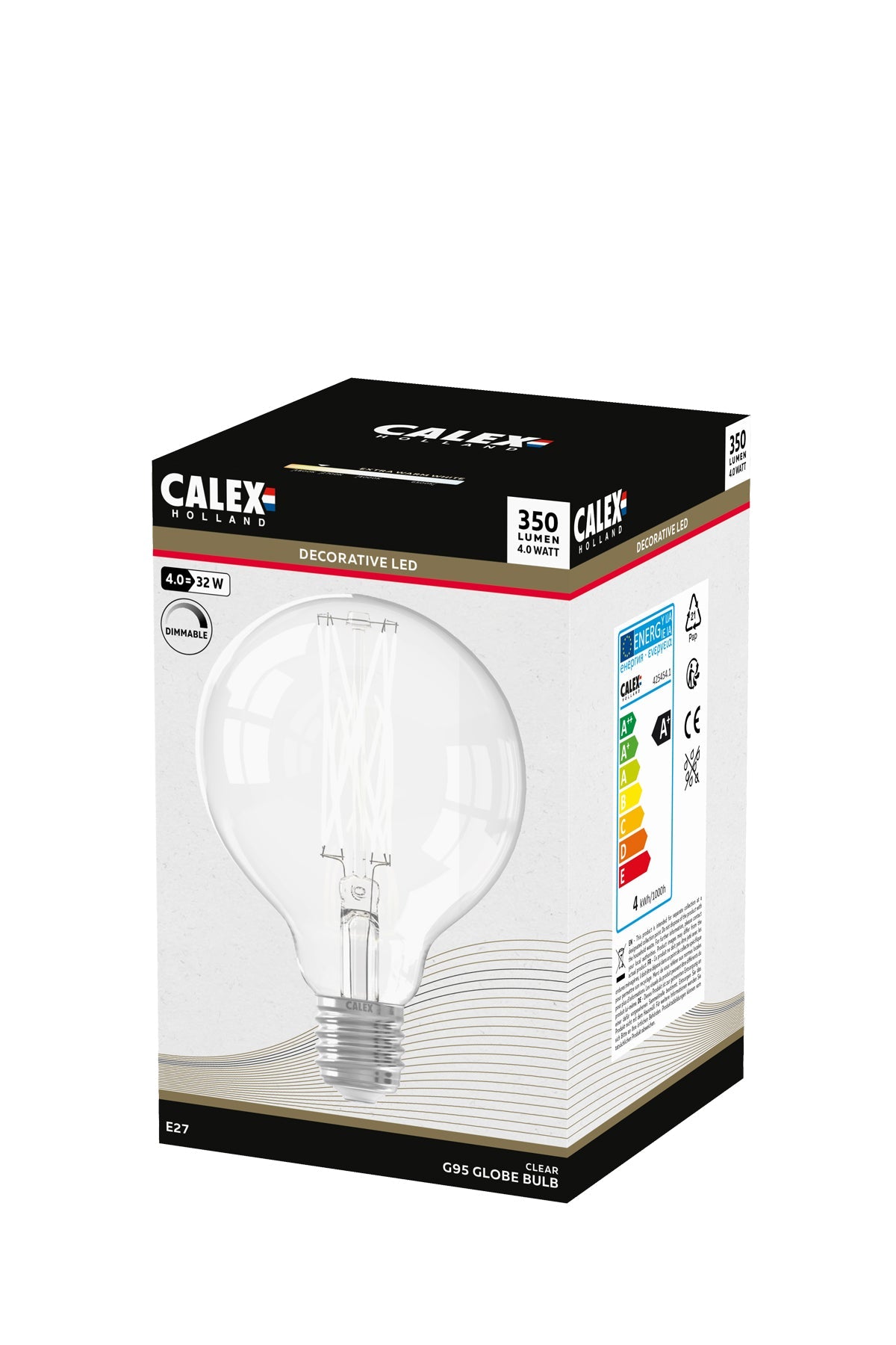 calex-ampoule-led-filament-e27-g95-transparente-4w-dimmable image 3