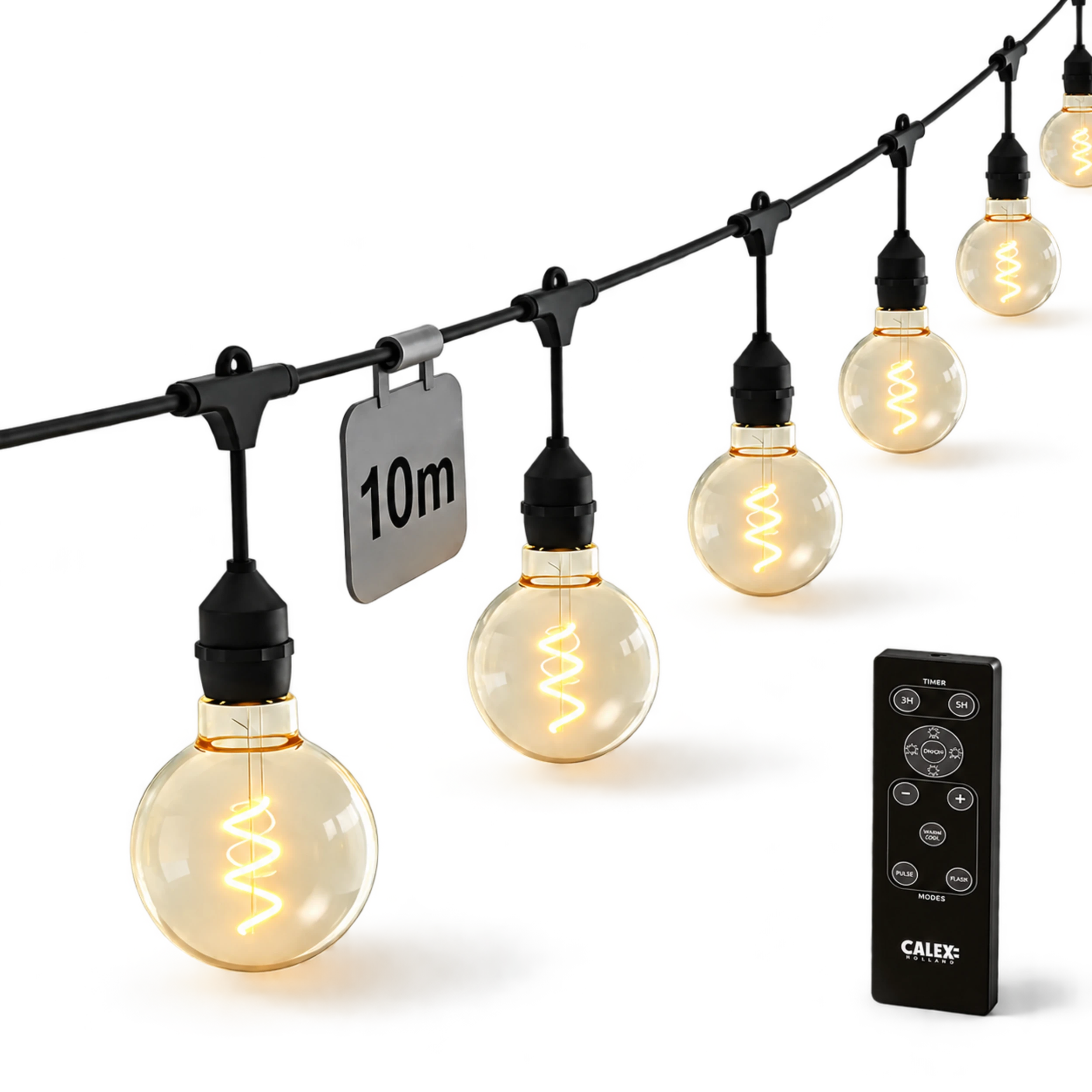 calex-vista-guirlande-lumineuse-10-m-xl-g95-8-ampoules-led-t-l-commande image 1