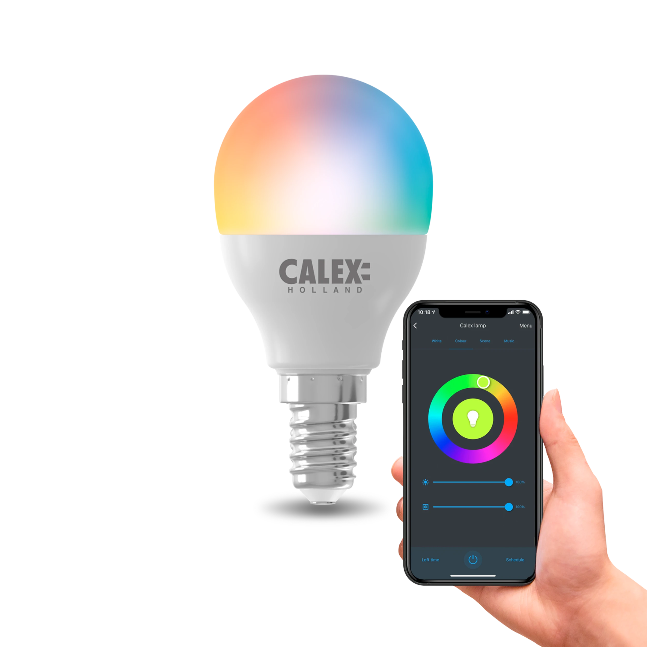 calex-smart-ampoule-led-e14-rgb-cct-4-9w image 1