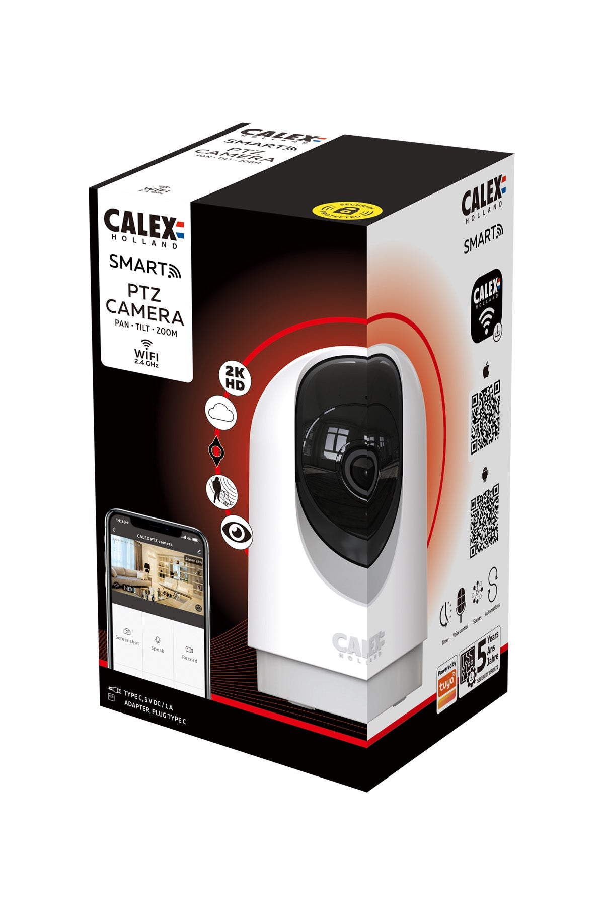 calex-cam-ra-int-rieure-pan-tilt-2k-smart image 2