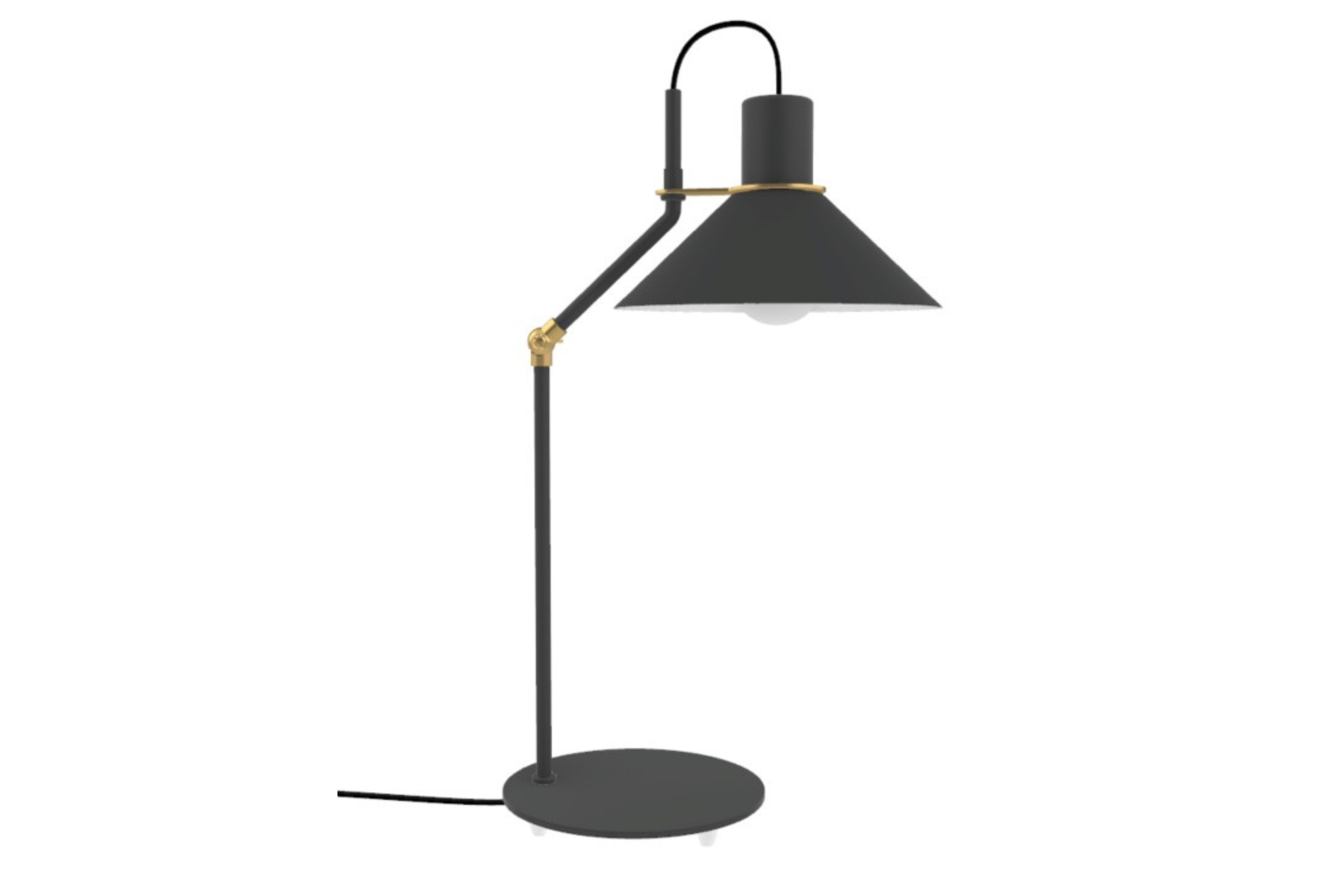 aluminor-zinga-lt-lampe-poser-laiton-et-acier image 1