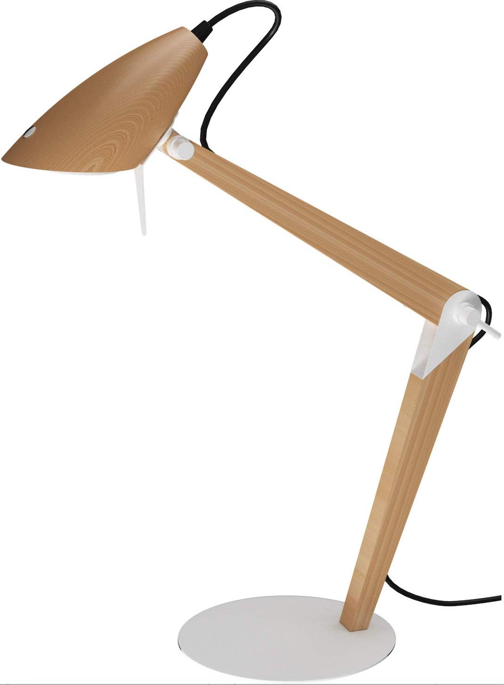 aluminor-lora-lampe-de-bureau-scandinave-bois-et-acier-3-intensit-s image 3