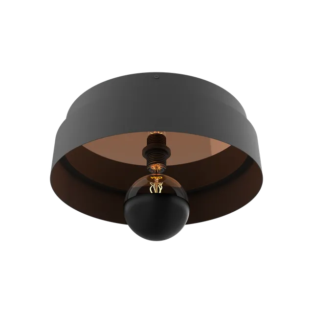 calex-mirror-plafonnier-noir-30-cm-culot-e27 image 1