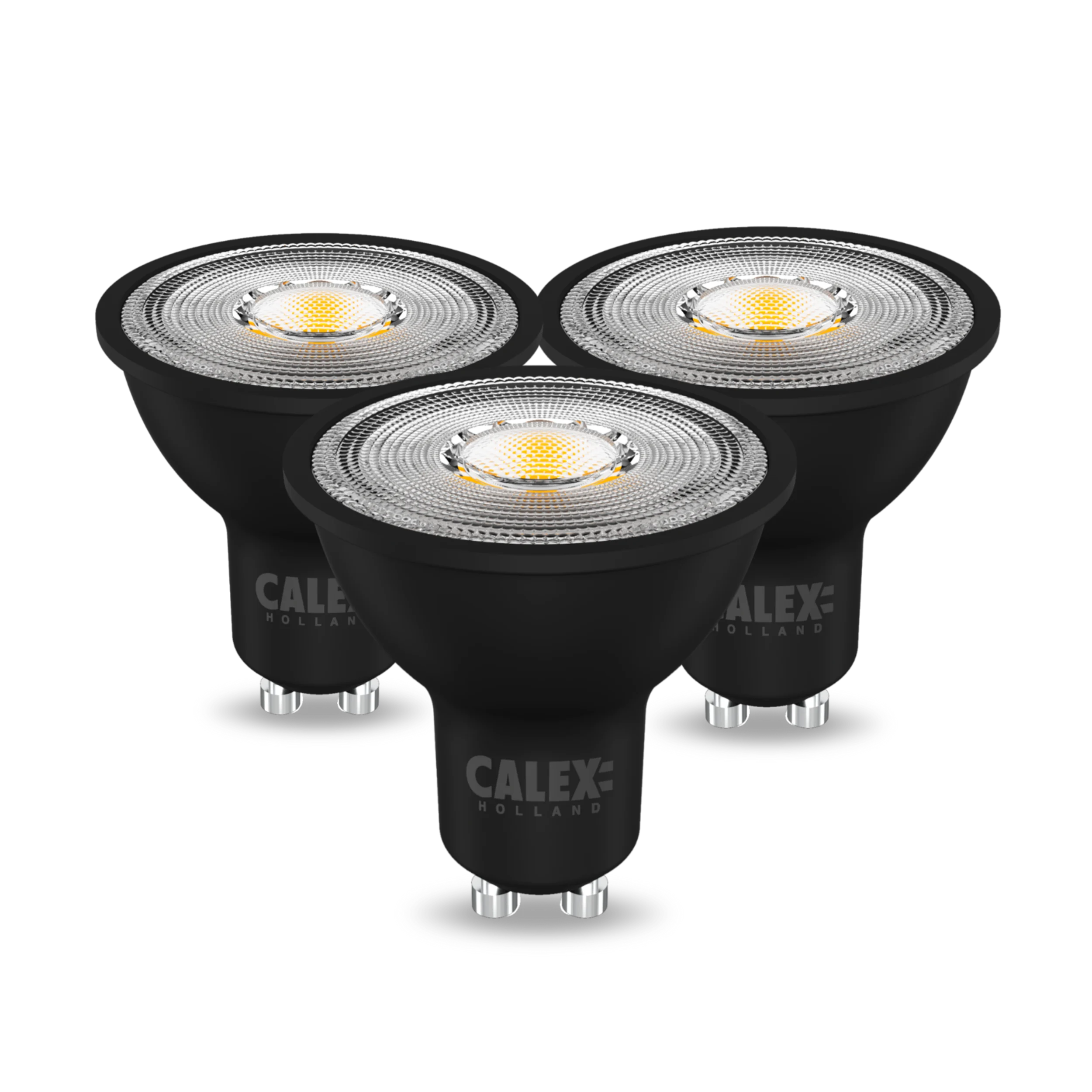 calex-r-flecteur-led-gu10-cct-noir-lot-de-3-dimmable image 1