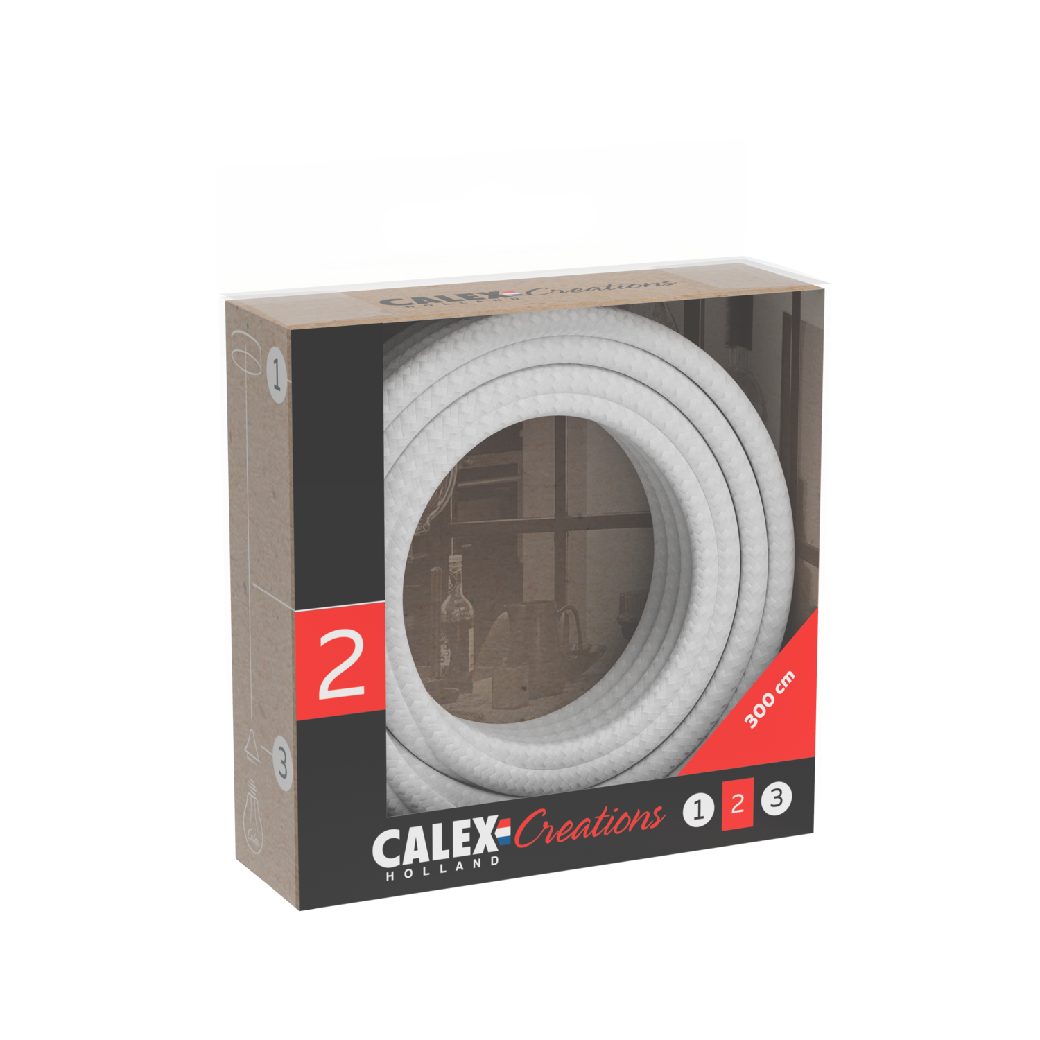 calex-creations-c-ble-tissu-blanc-3-m-tres image 3