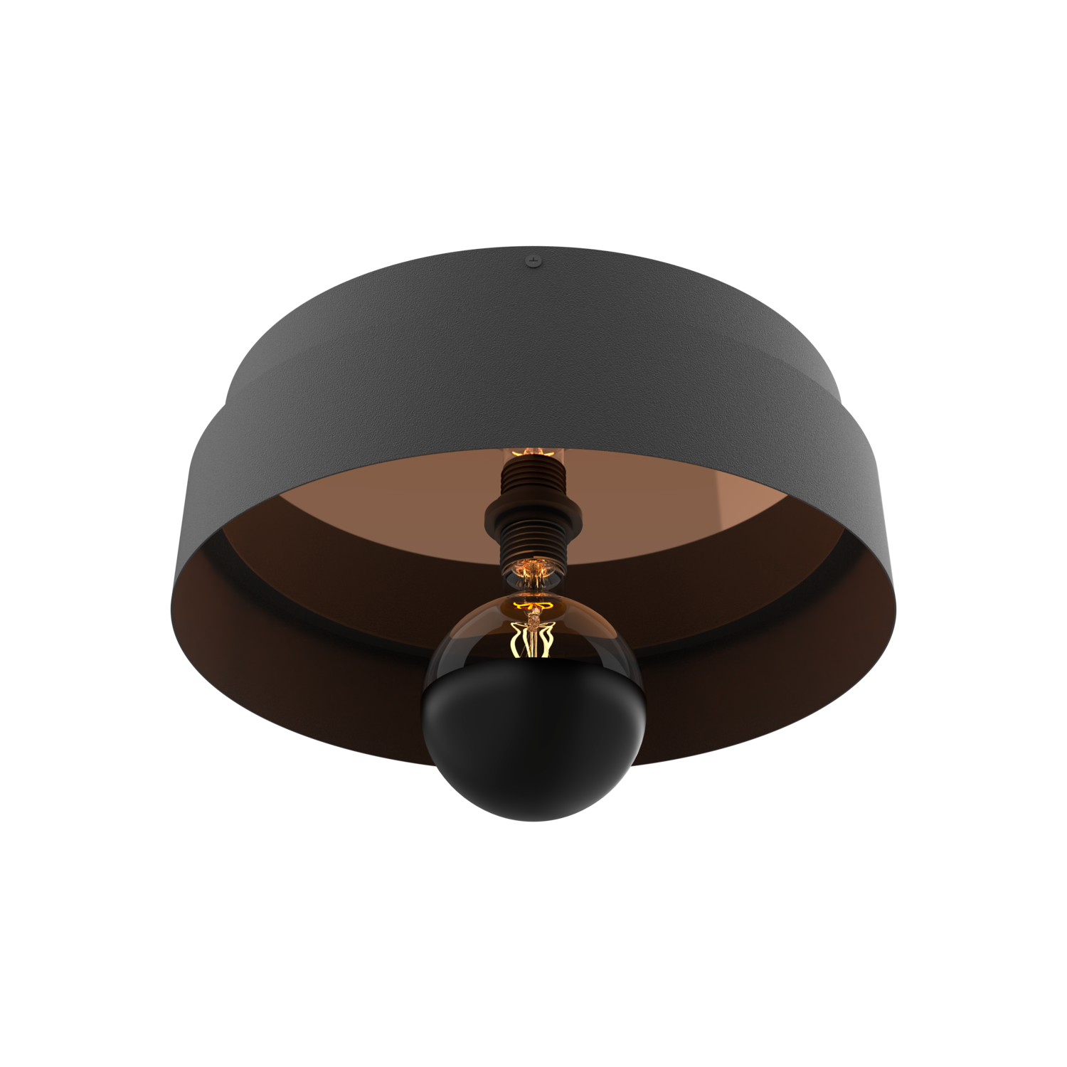 calex-mirror-plafonnier-noir-30-cm-culot-e27 image 1