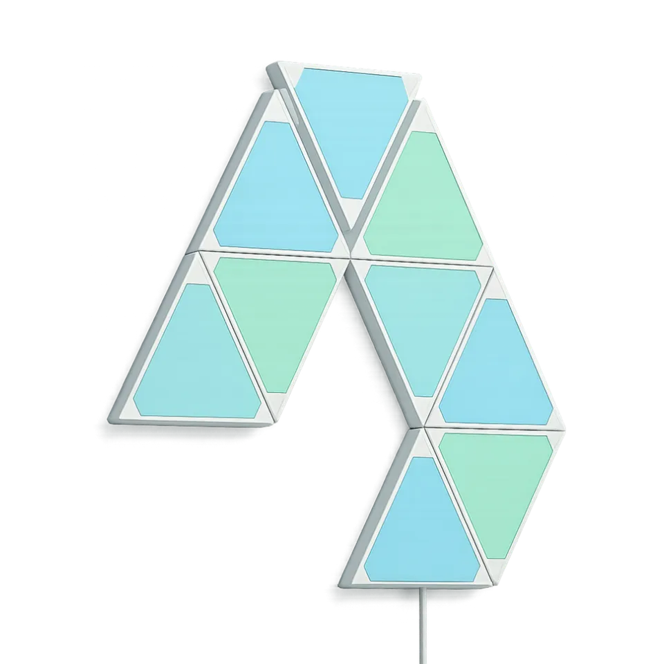 calex-smart-panneaux-muraux-triangulaires-rgbic-blanc-9-pi-ces image 1