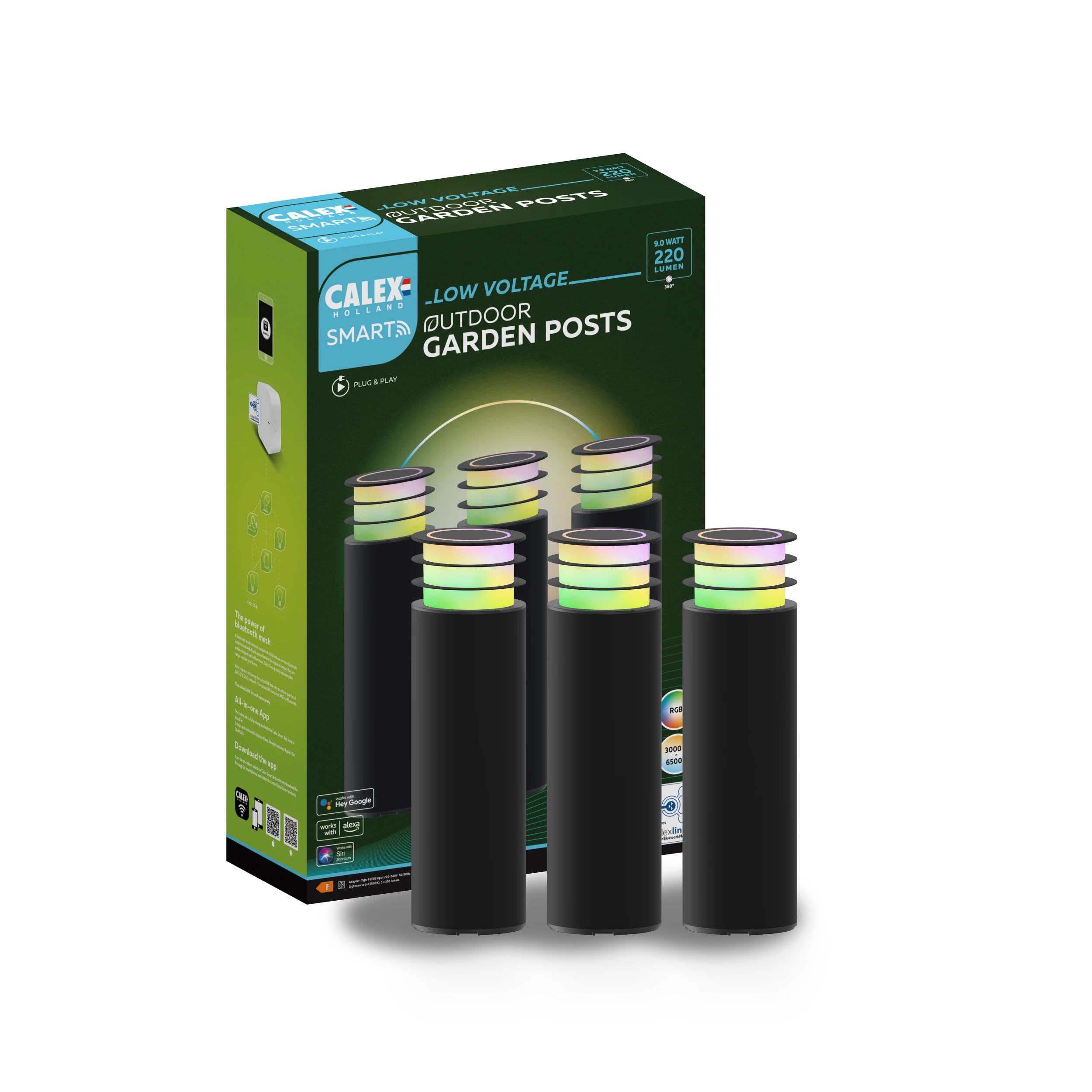 calex-smart-lot-de-3-spots-jardin-24v-rgb-cct image 1