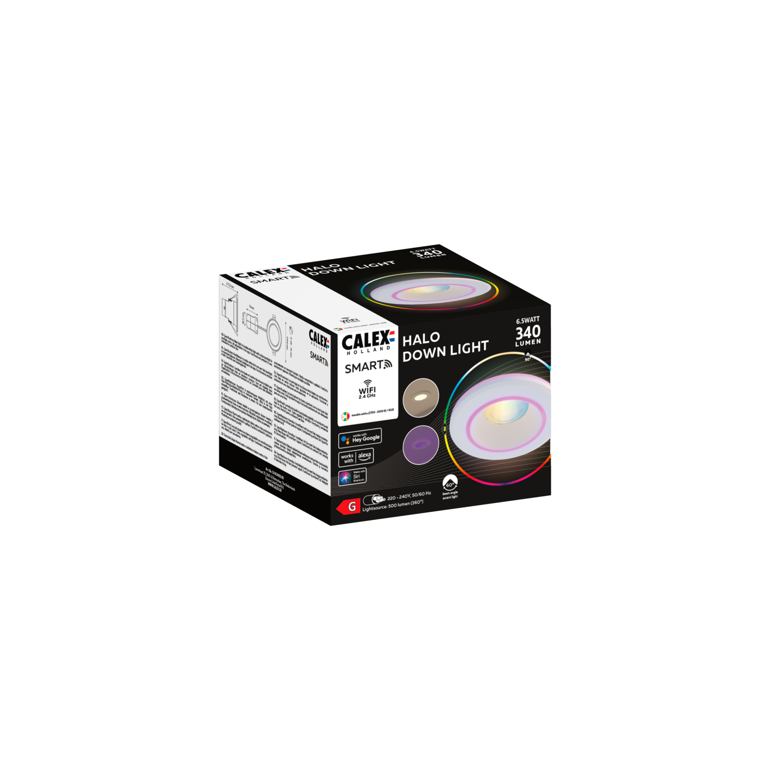 calex-smart-halo-downlight-blanc-6-5w-ip44 image 3