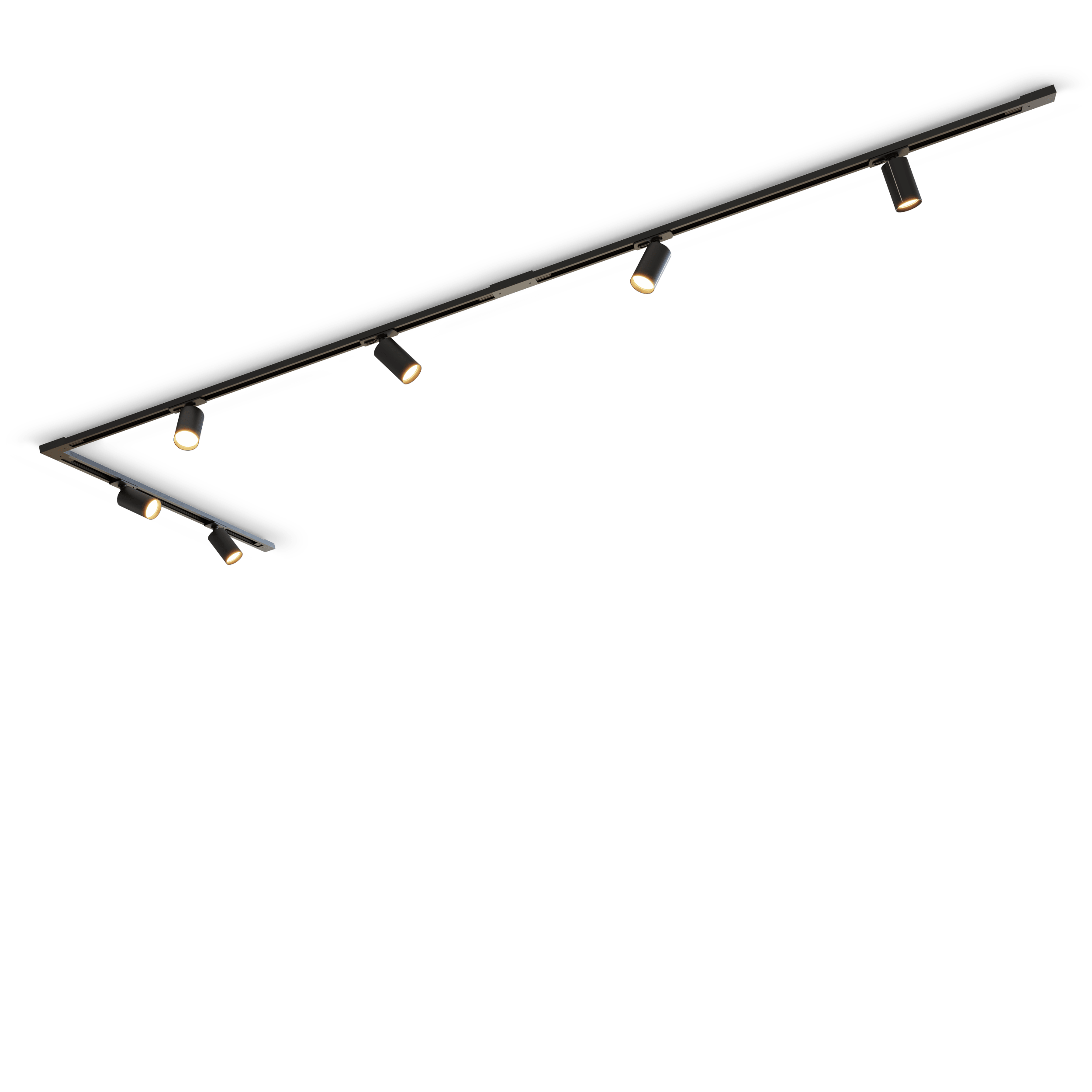 calex-rail-de-spots-6x-gu10-2m-noir image 1