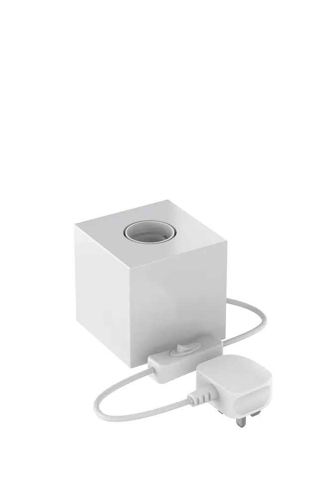 calex-luminaire-de-table-carr-e27-blanc image 1
