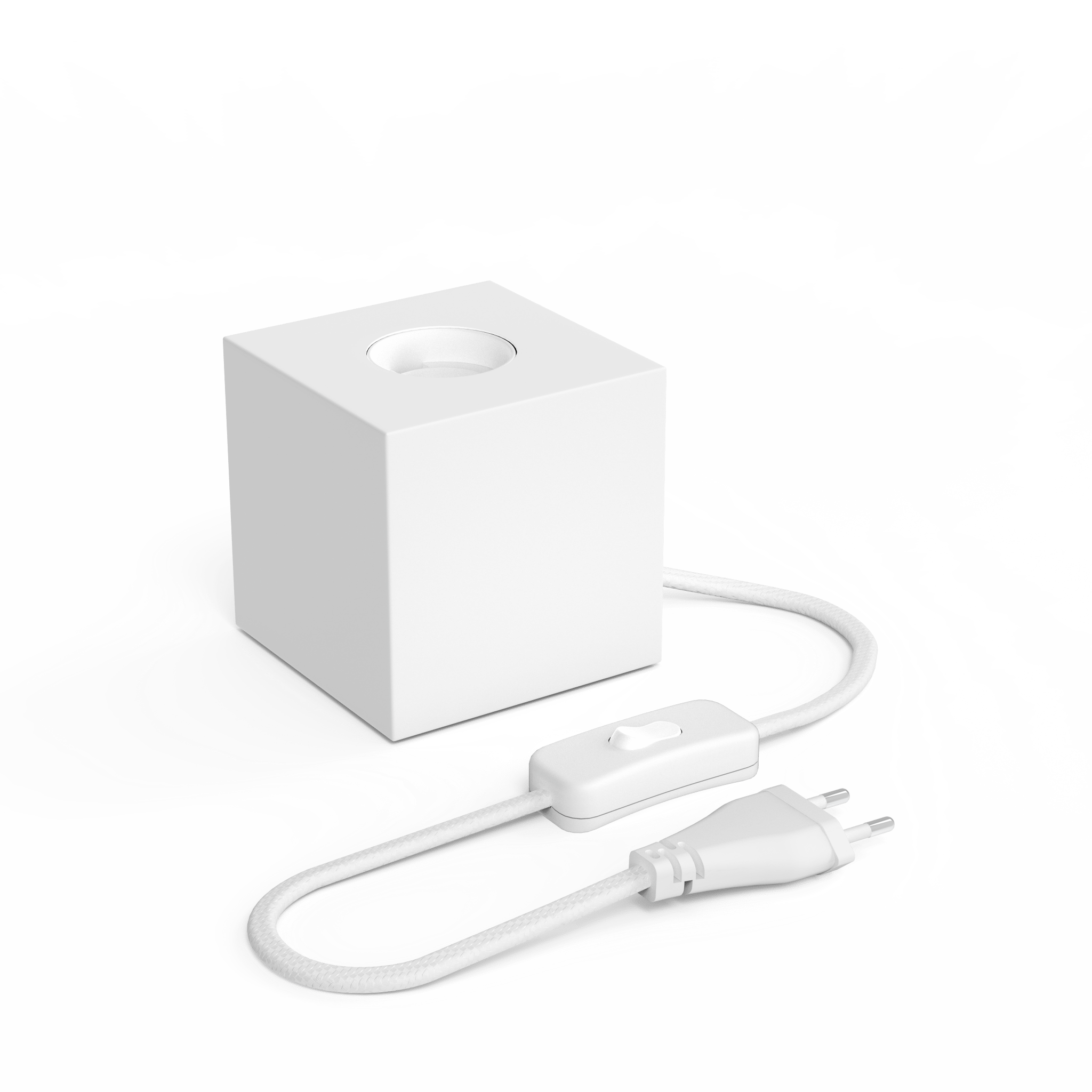 calex-lampe-de-table-square-e27-blanche-sans-ampoule image 2