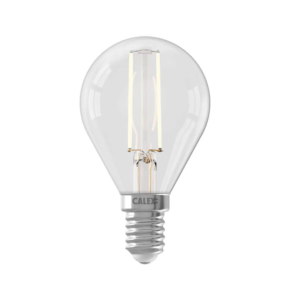 calex-crown-series-ampoule-led-filament-e14-p45-transparente-3-5w-dimmable image 1