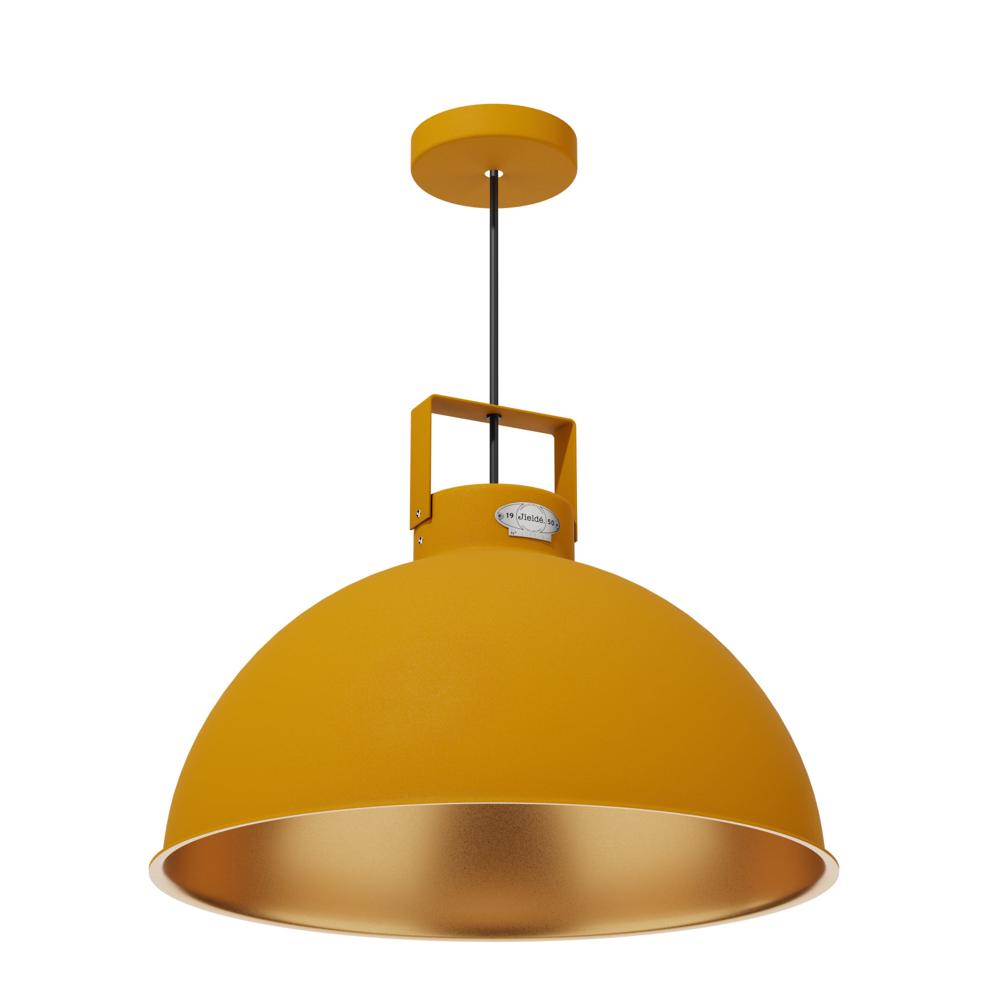 jield-dante-d450-suspension-taille-l-beige-brun-abat-jour-aluminium-45-cm image 3
