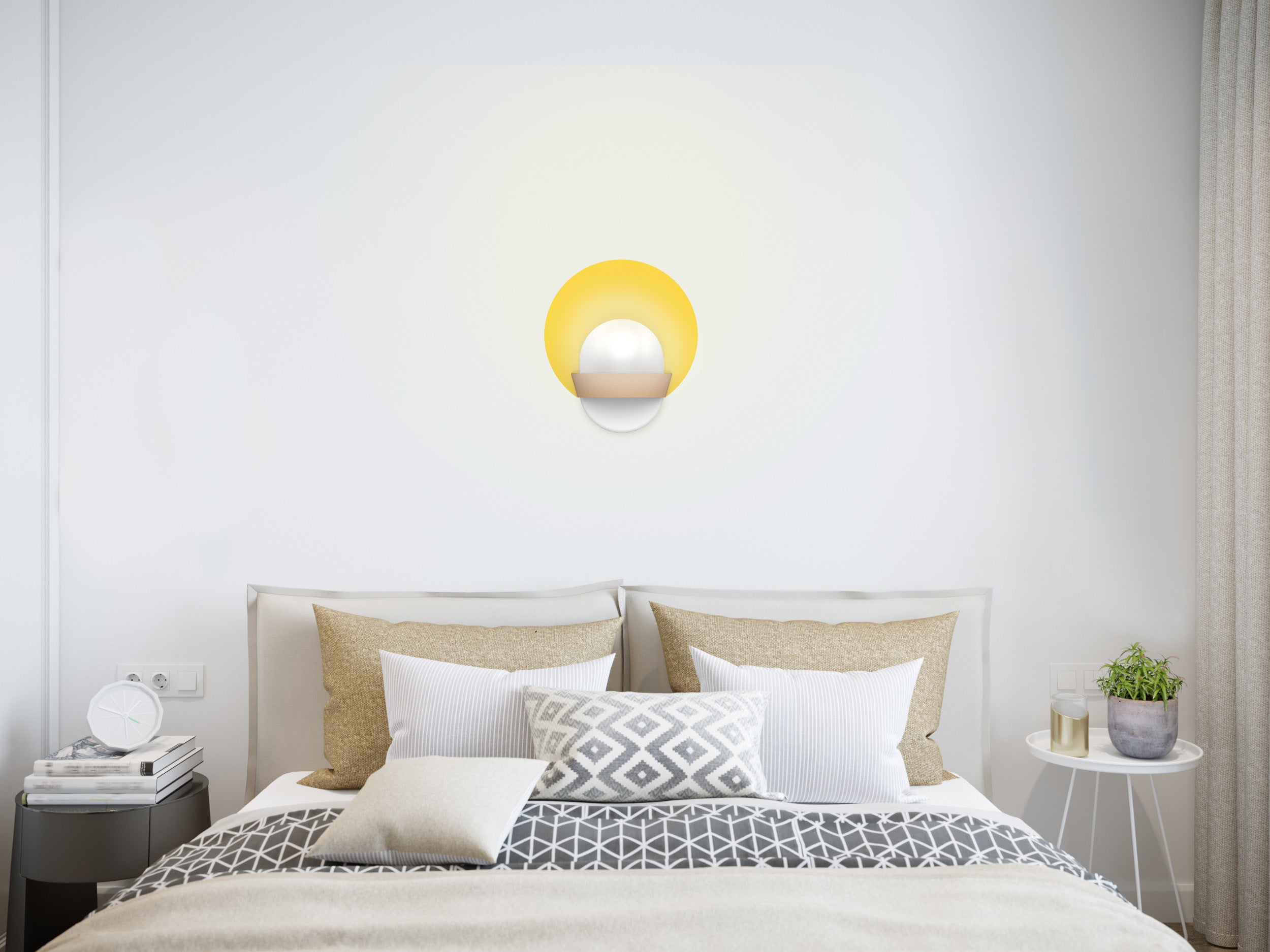 aluminor-aurore-ap-applique-murale-double-clairage-blanc-jaune image 4