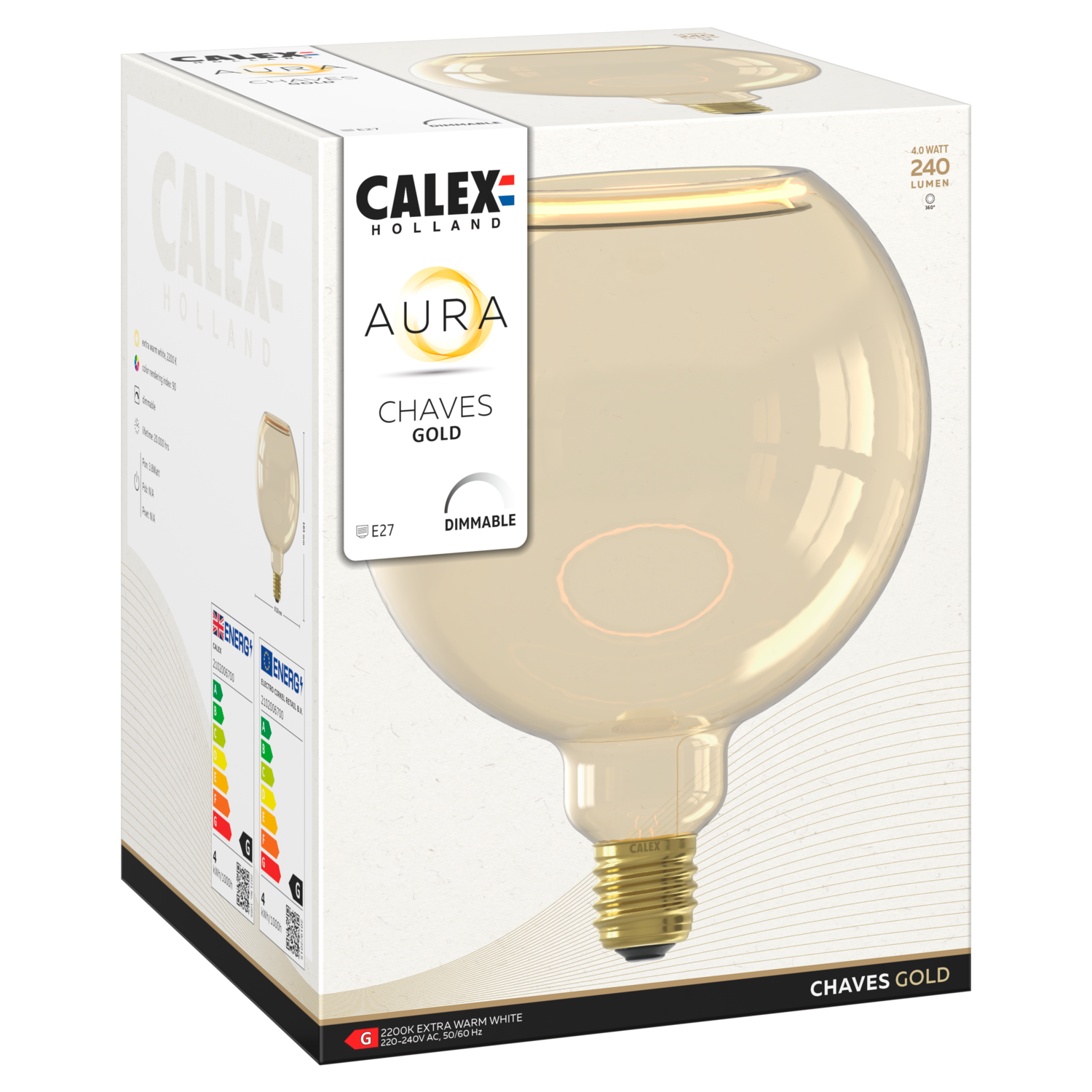 calex-aura-chaves-globe-g150-e27-or-1900k-2200k image 3