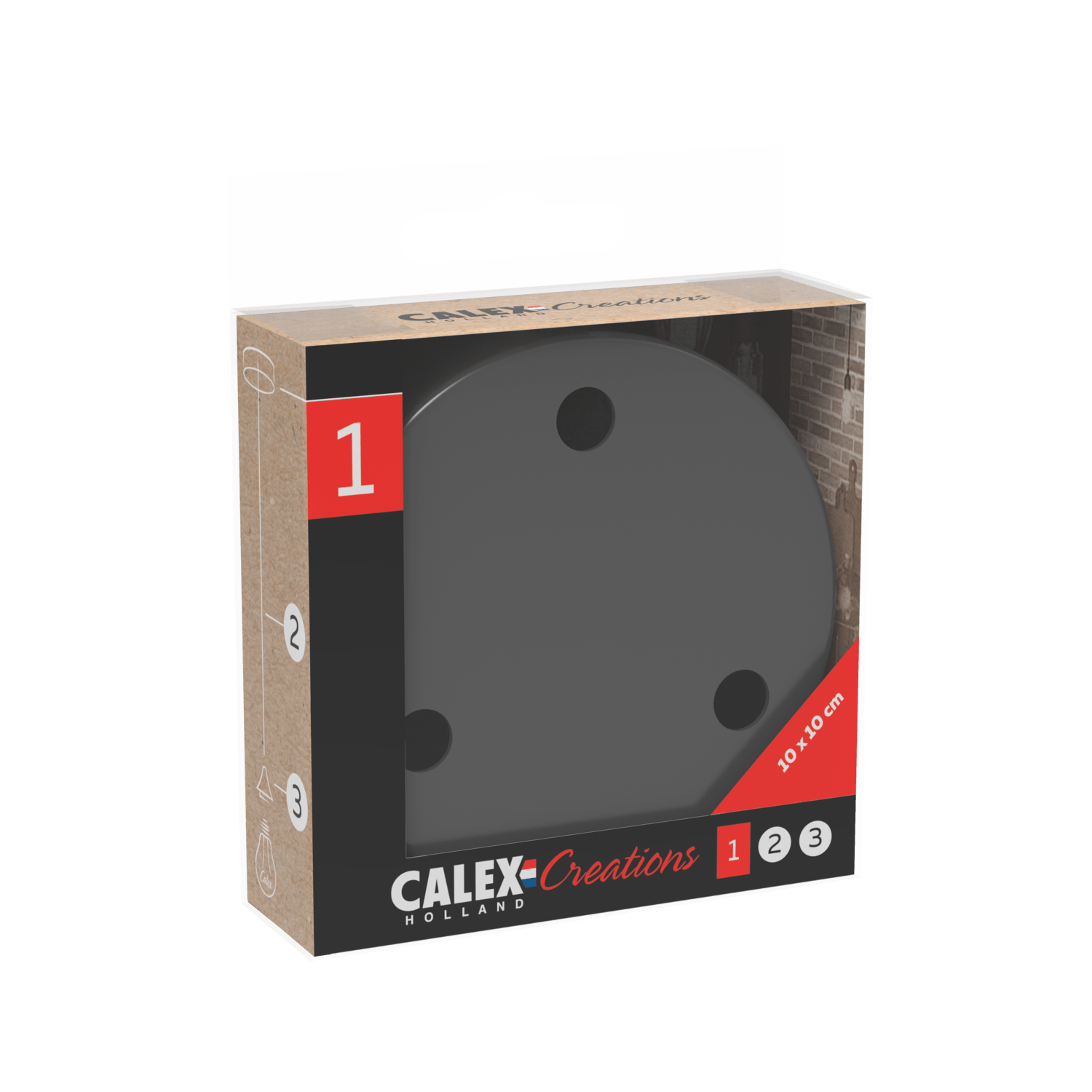 calex-creations-pavillon-plafond-noir-3-trous image 3