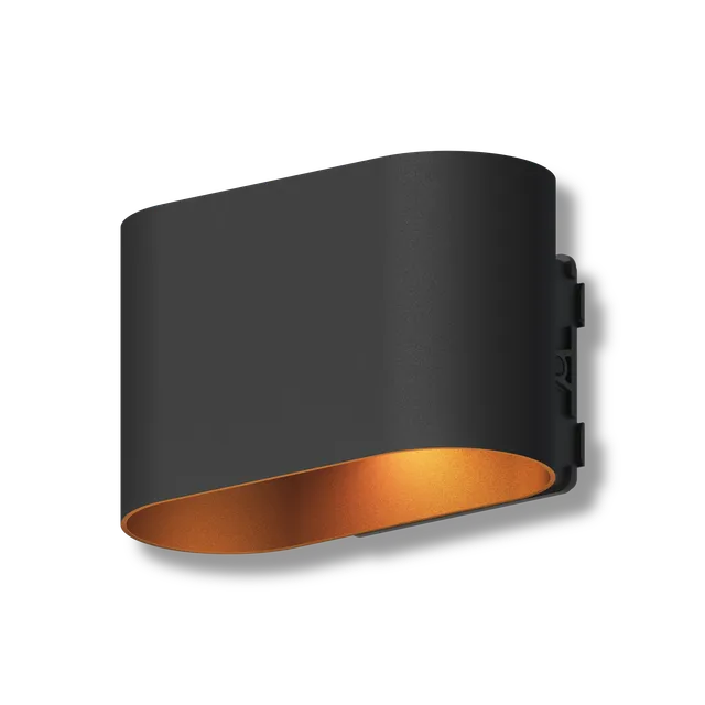 calex-applique-potenza-noire-up-down-led-4-5w-2700k image 1