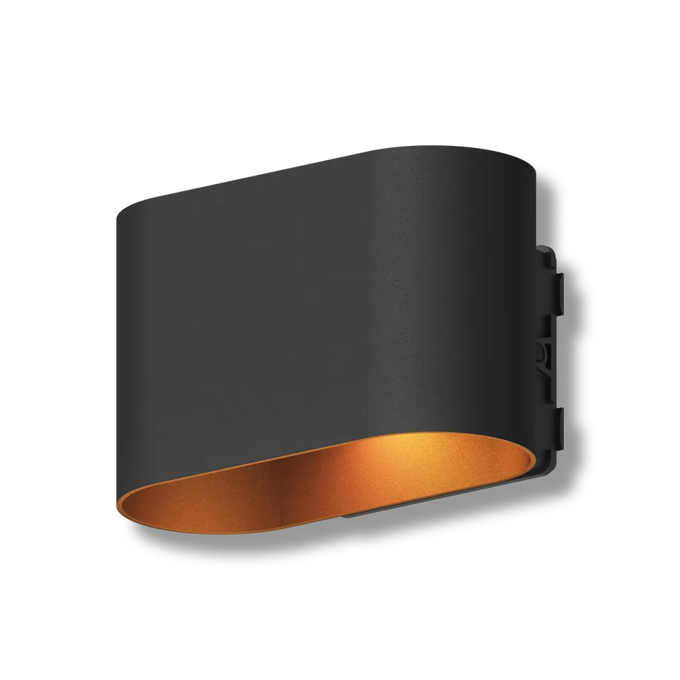 calex-applique-potenza-noire-up-down-led-4-5w-2700k image 1