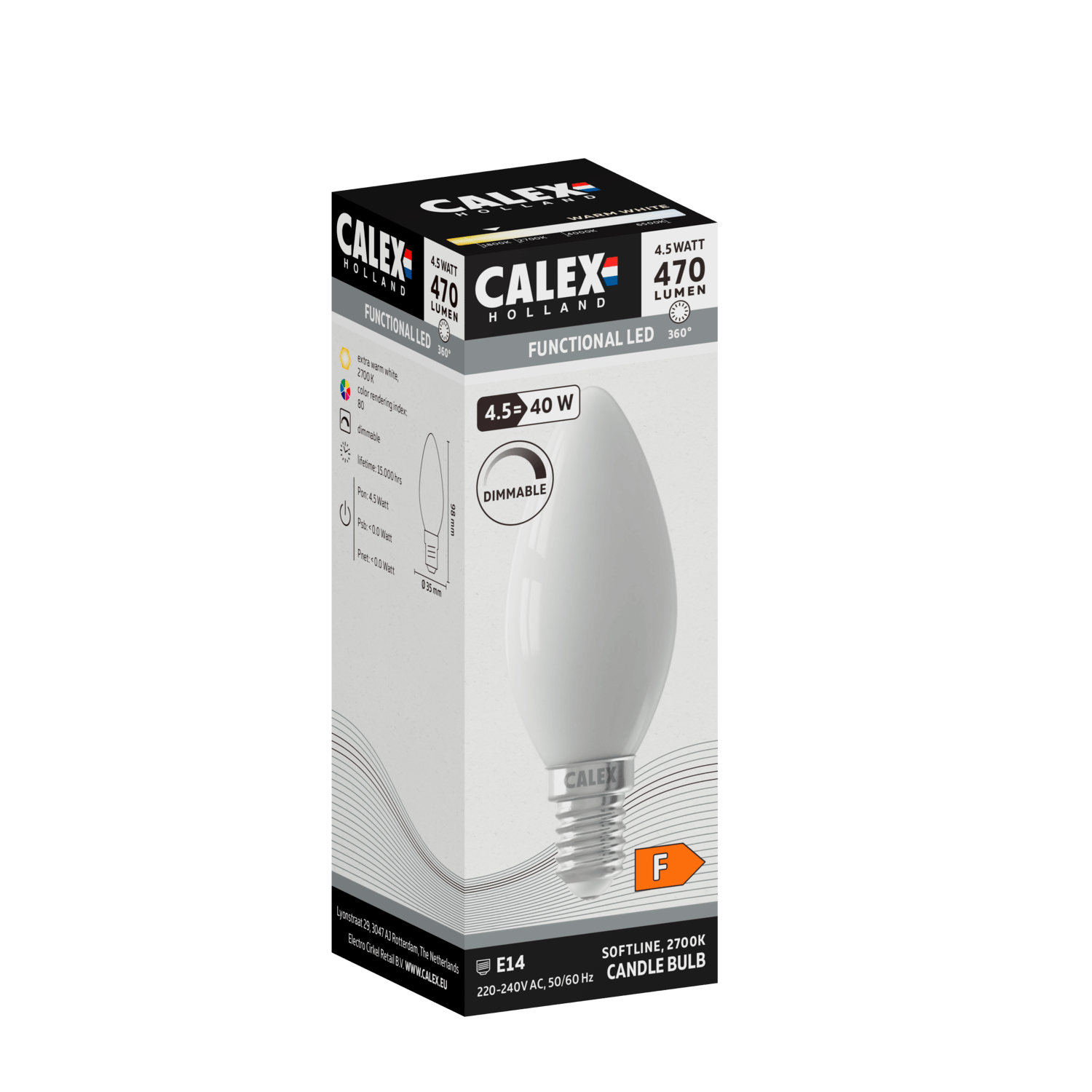 calex-lampe-led-softline-b35-e14-blanc-mat image 2