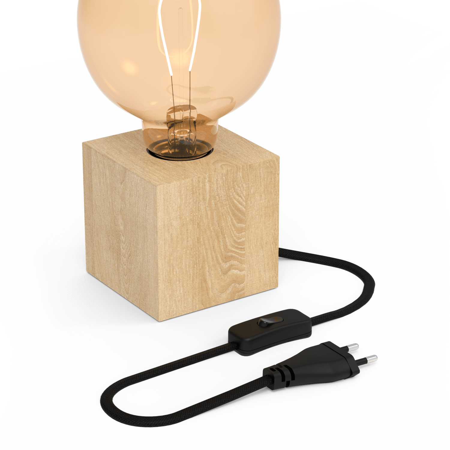 calex-lampe-de-table-carr-e-e27-bois-fsc-85-mm image 2