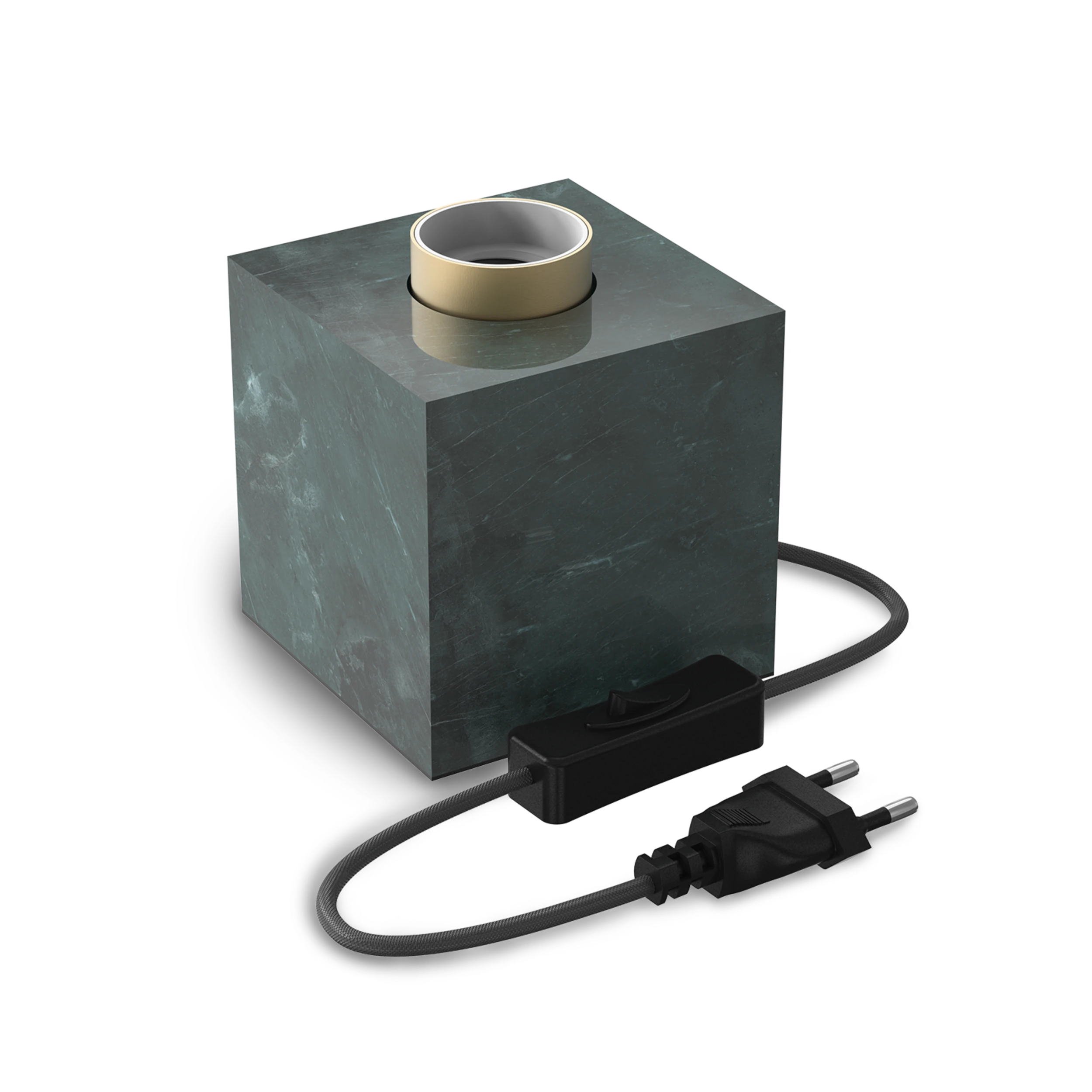 calex-lampe-de-table-carr-e-e27-marbre-vert image 1