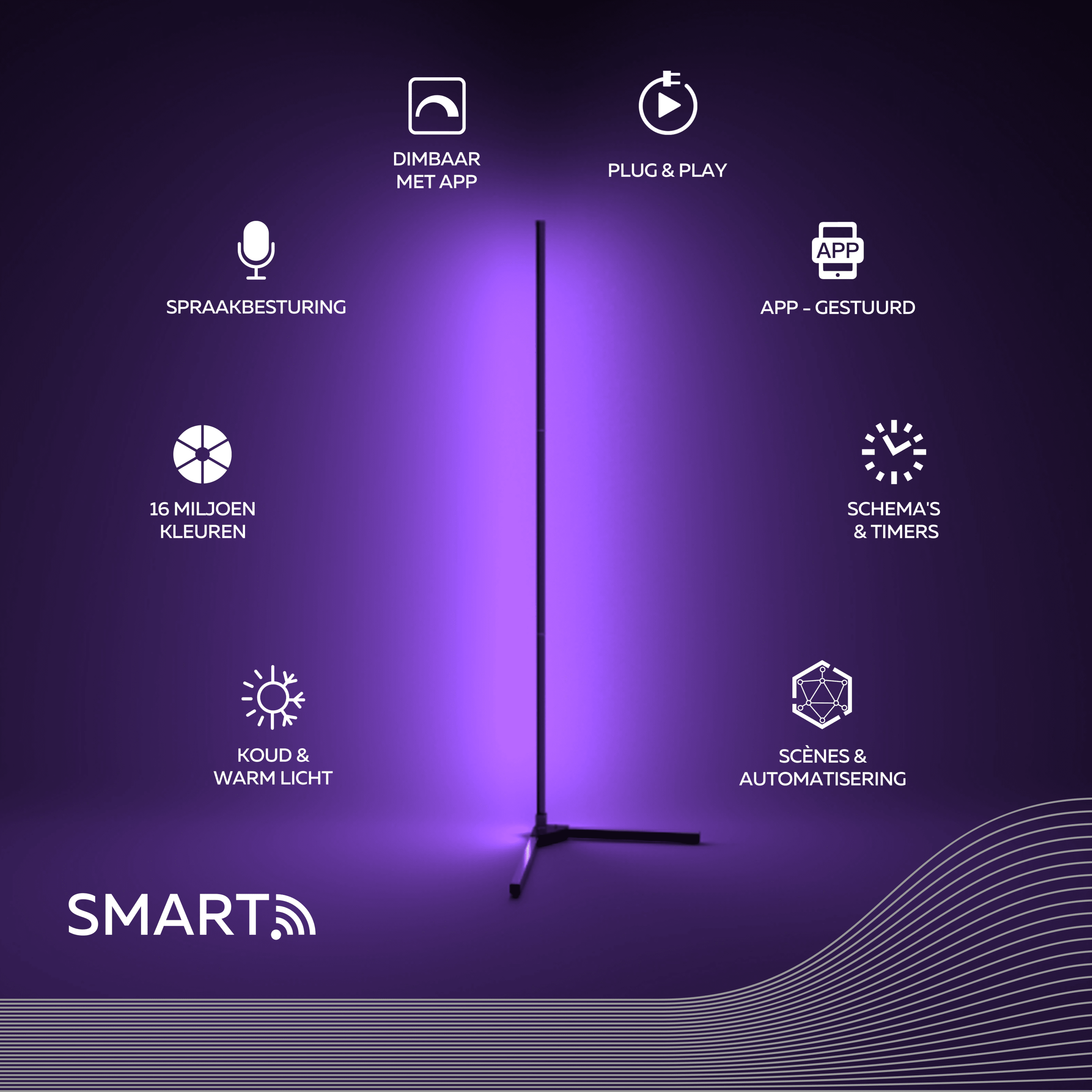 calex-smart-lampadaire-led-rgb-cct-140-cm-connect image 2