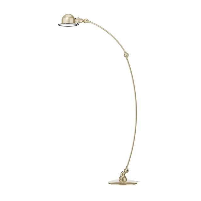 jield-loft-c1260-lampadaire-beige-nacre-2-bras-courbes image 1