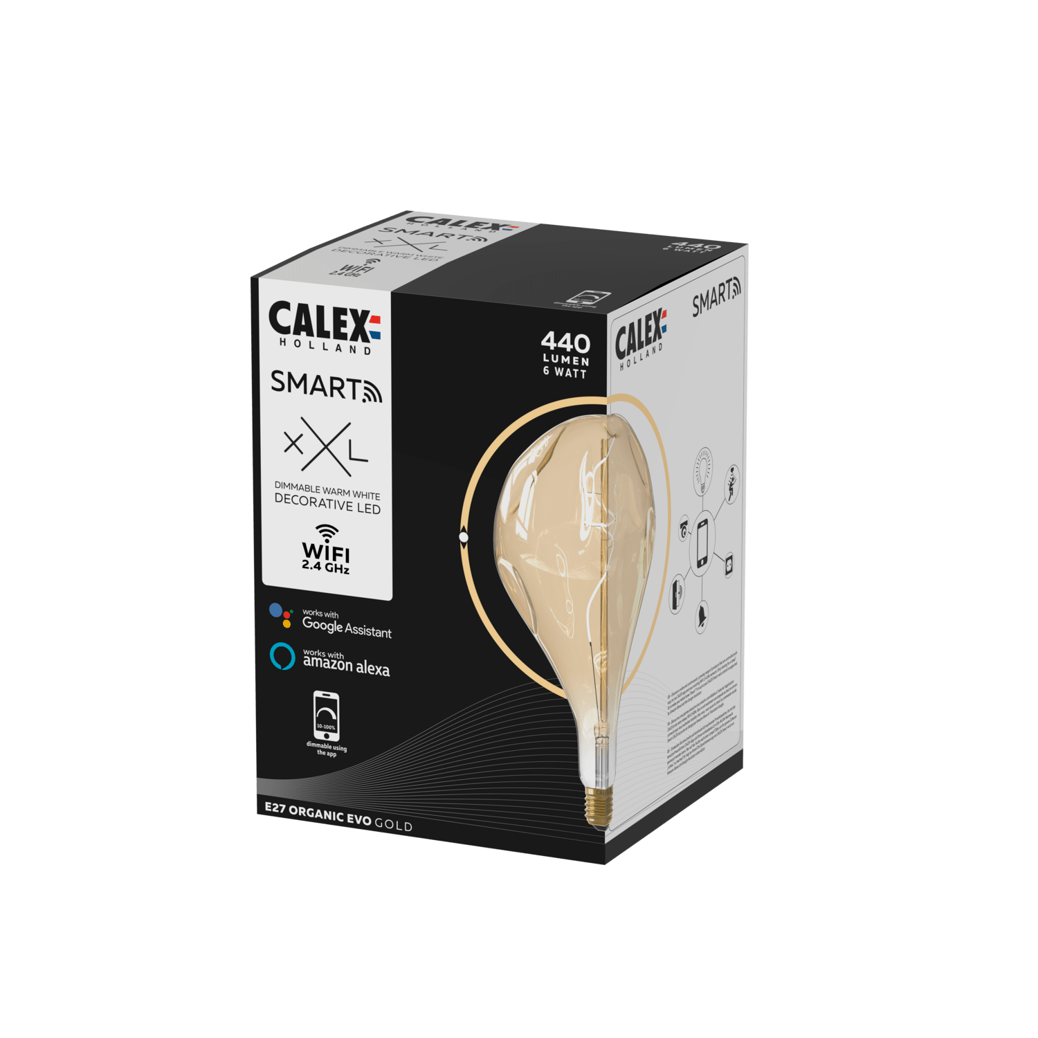 calex-smart-xxl-organic-evo-ampoule-led-gold-e27-6w-dimmable image 3