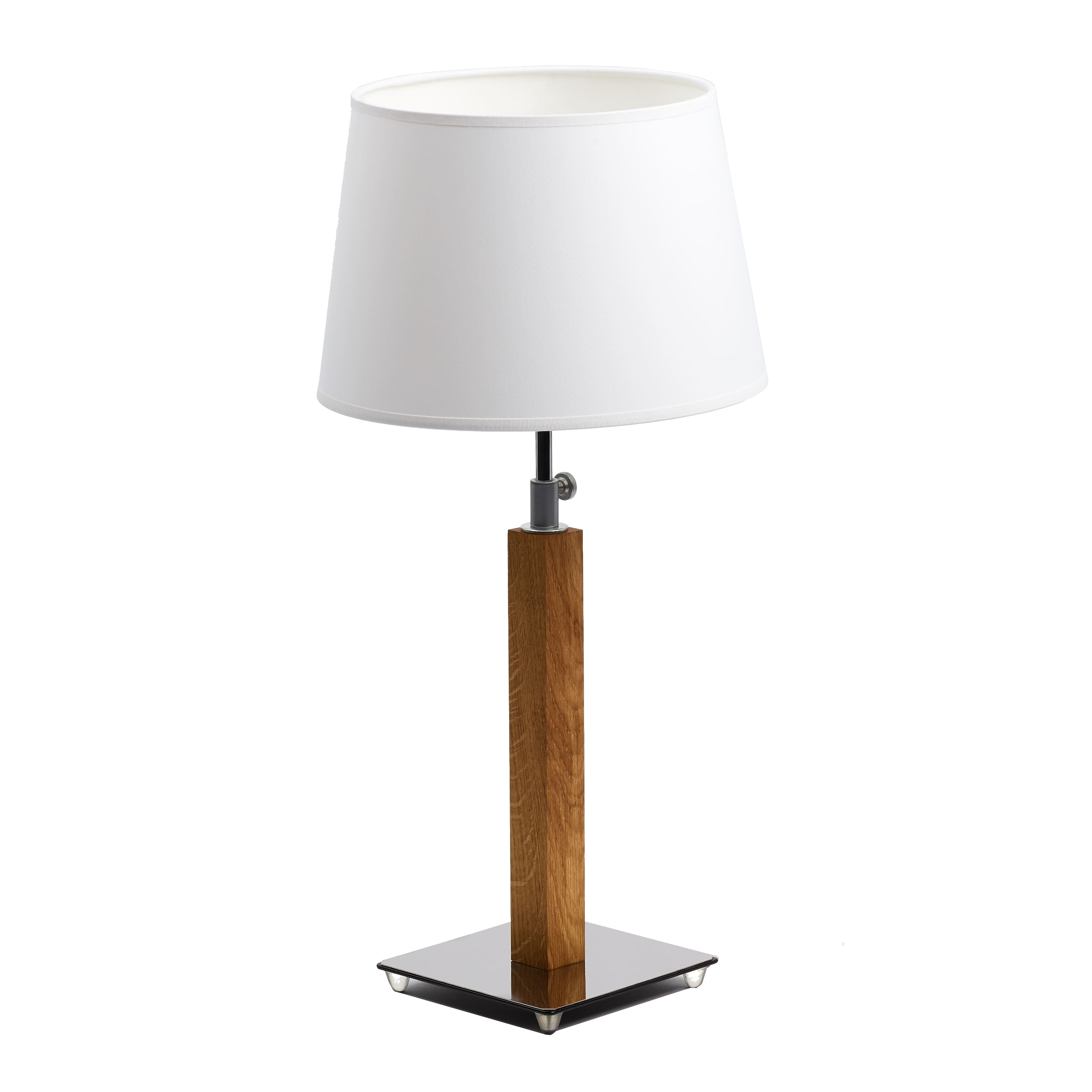 aluminor-quatro-lt-lampe-poser-bois-chrom-abat-jour-blanc image 5