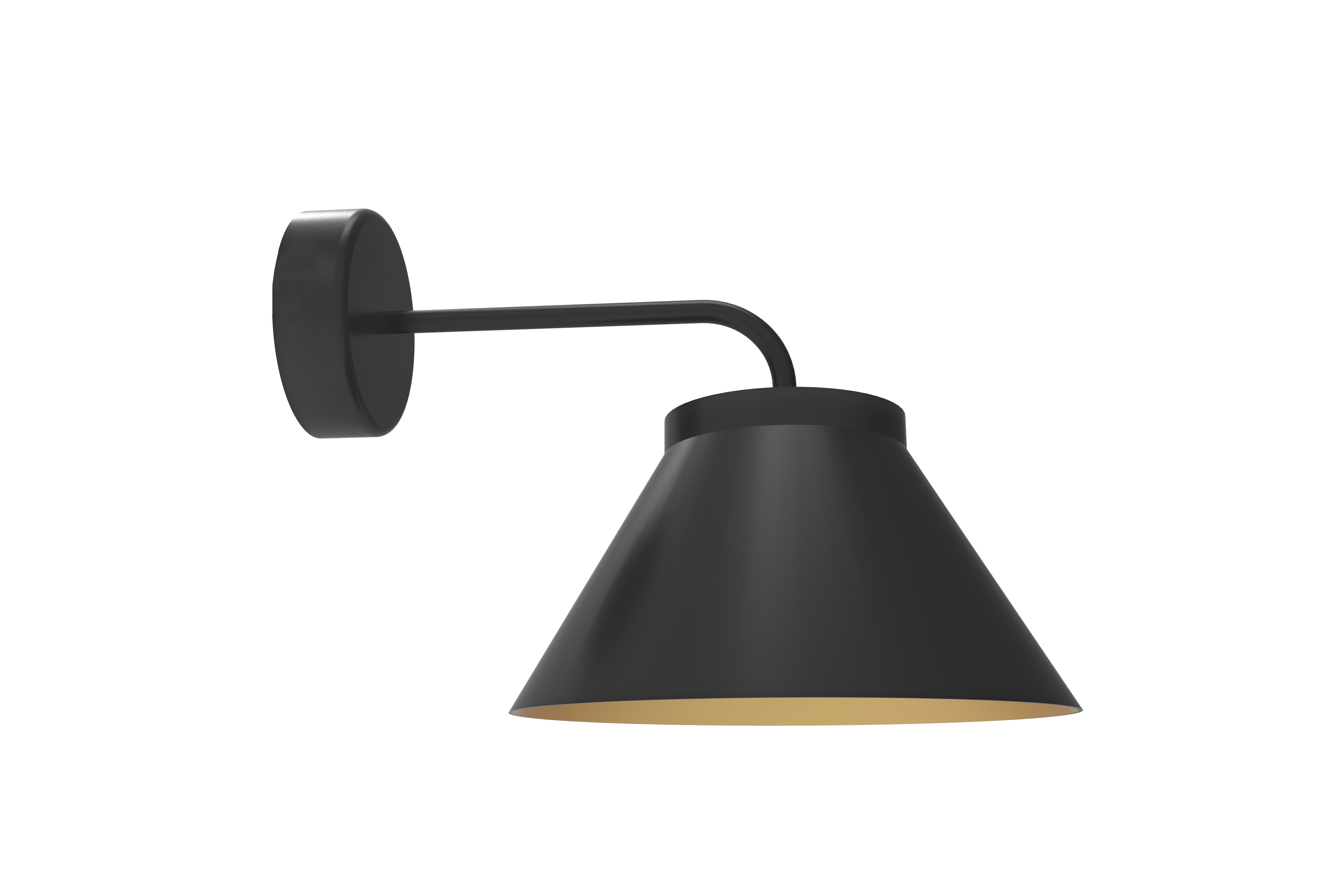 aluminor-lore-ap-applique-murale-m-tal-avec-r-flecteur-dor image 1
