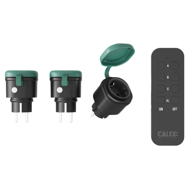 calex-prise-ext-rieure-connect-e-3x-prises-ip44-t-l-commande image 1