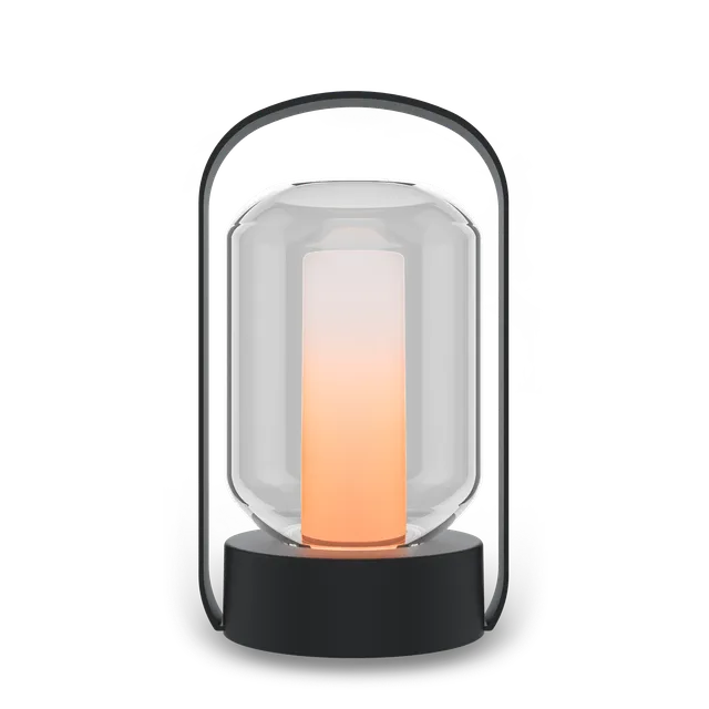 calex-como-lanterne-de-table-effet-flamme-noir image 1