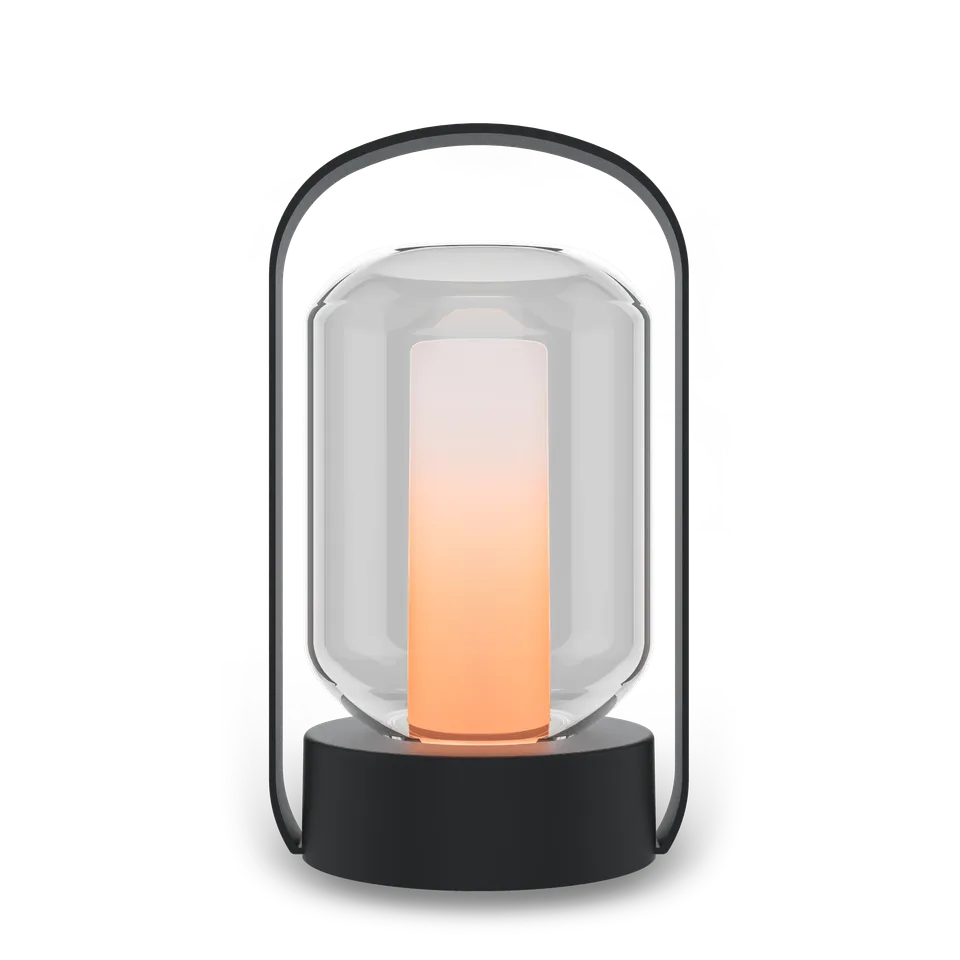 calex-como-lanterne-de-table-effet-flamme-noir image 1